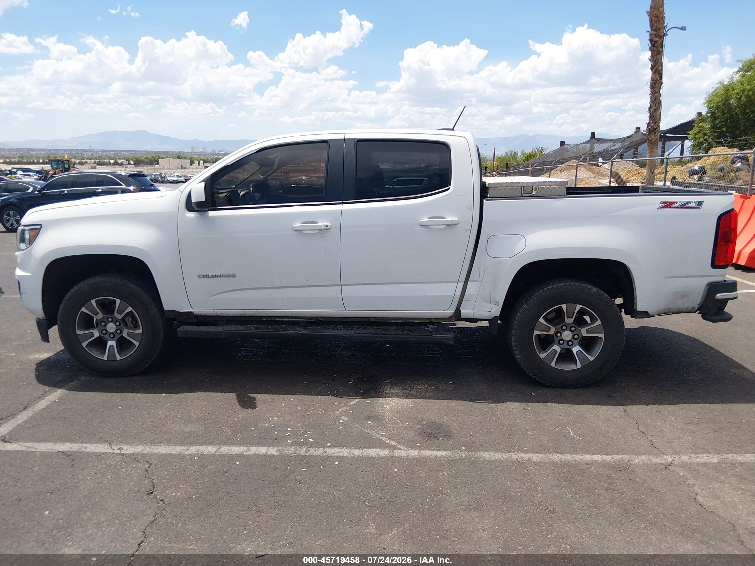 2015 Chevrolet Colorado 2wd Z71 White vin: 1GCGSCE36F1225698