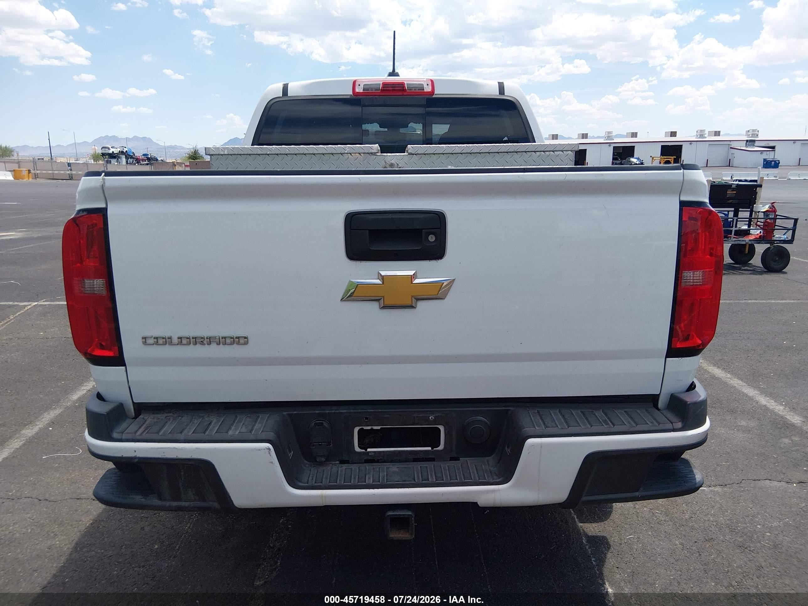 2015 Chevrolet Colorado 2wd Z71 White vin: 1GCGSCE36F1225698