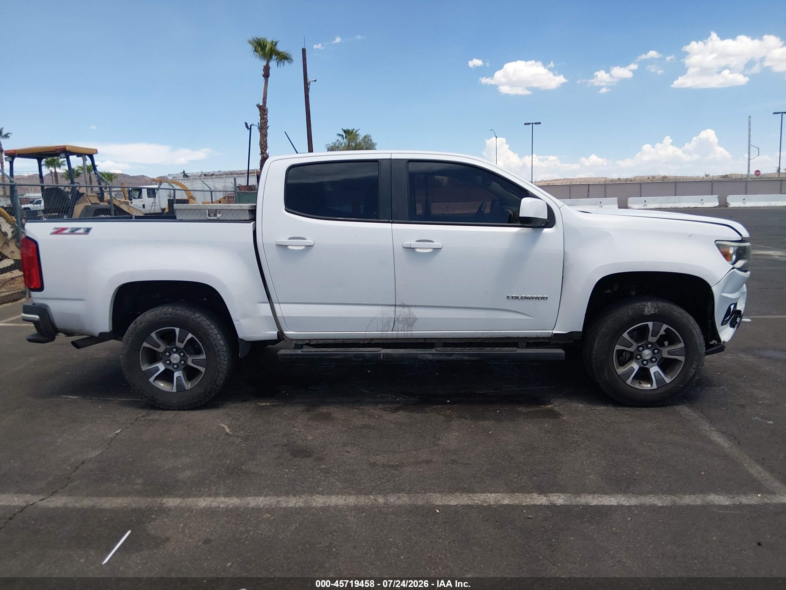 2015 Chevrolet Colorado 2wd Z71 White vin: 1GCGSCE36F1225698