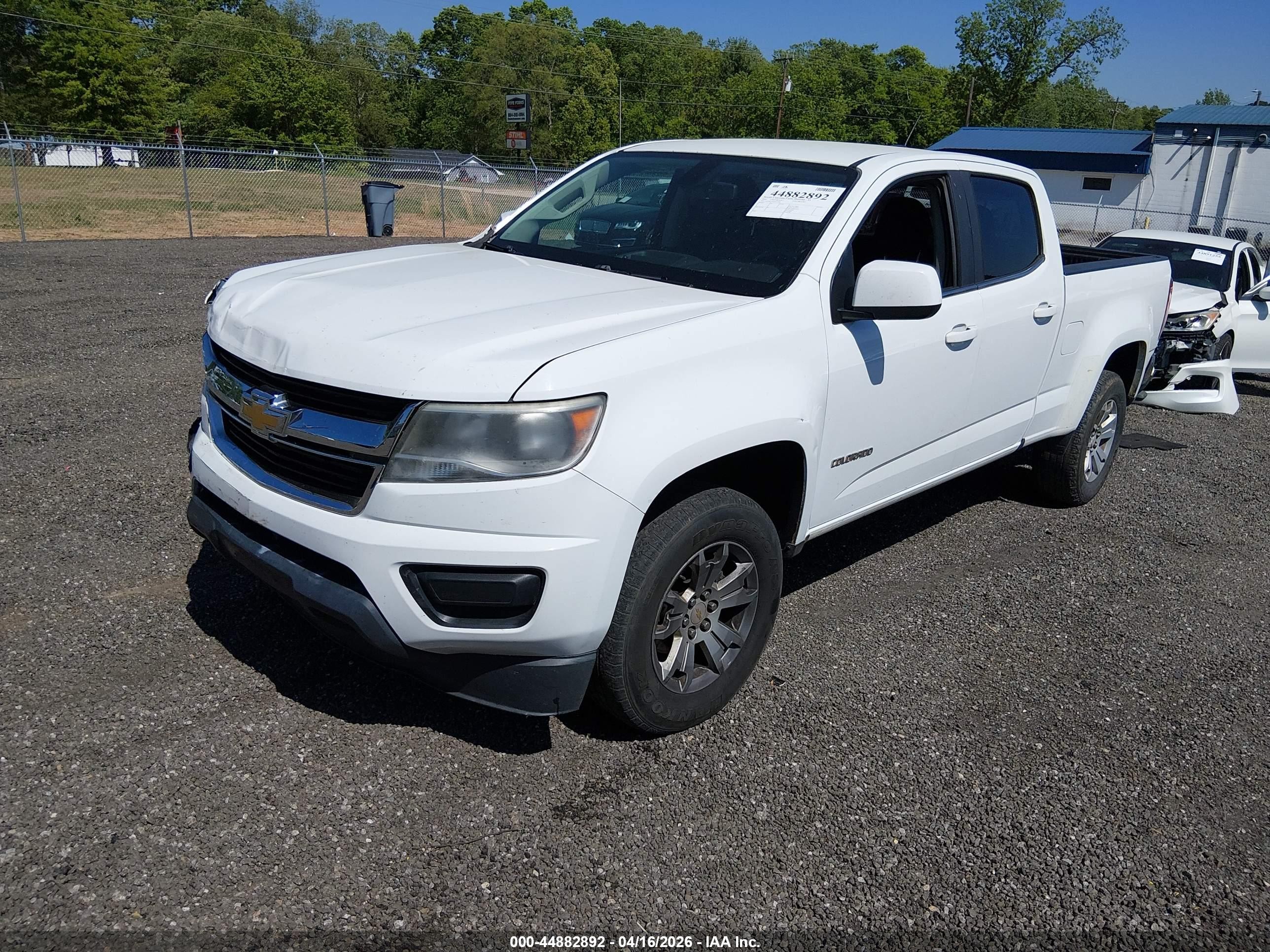 2016 Chevrolet Colorado Lt White vin: 1GCGSCE36G1317038