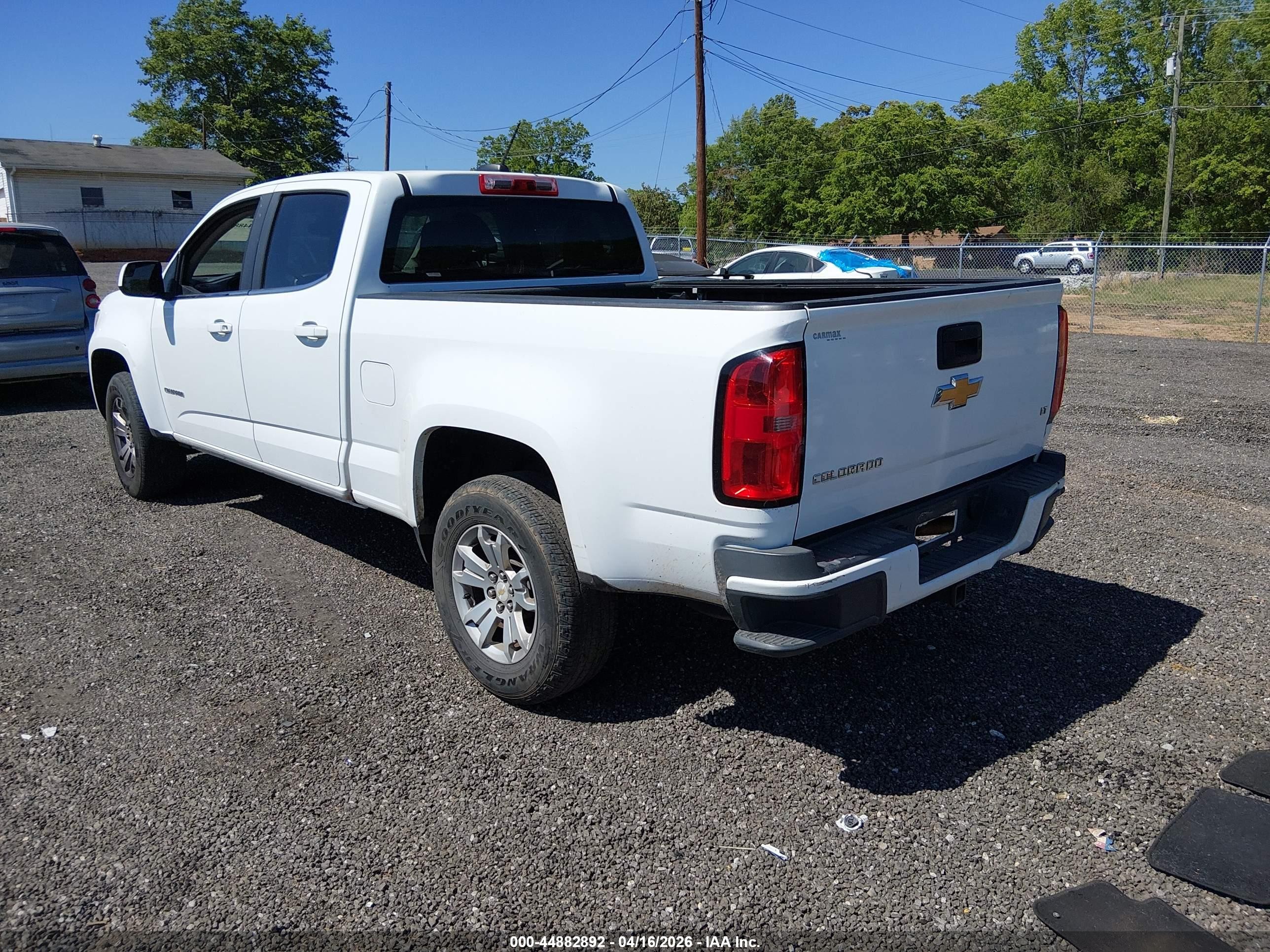 2016 Chevrolet Colorado Lt White vin: 1GCGSCE36G1317038