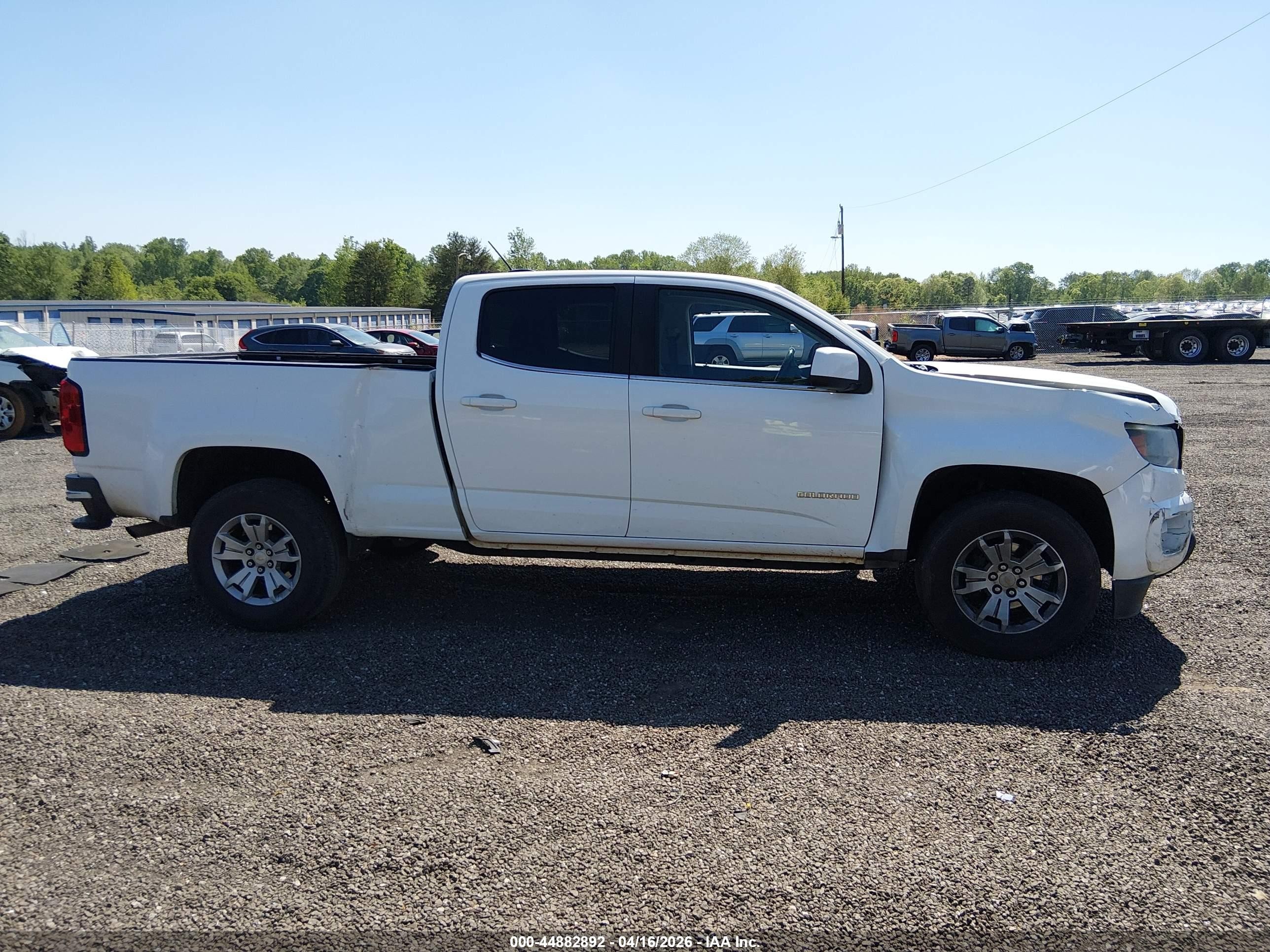 2016 Chevrolet Colorado Lt White vin: 1GCGSCE36G1317038