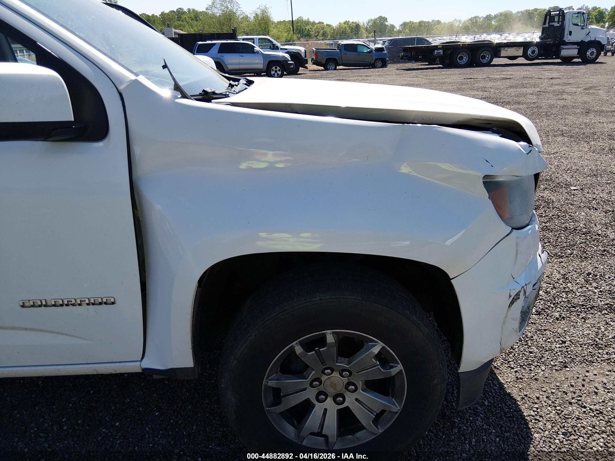 2016 Chevrolet Colorado Lt White vin: 1GCGSCE36G1317038