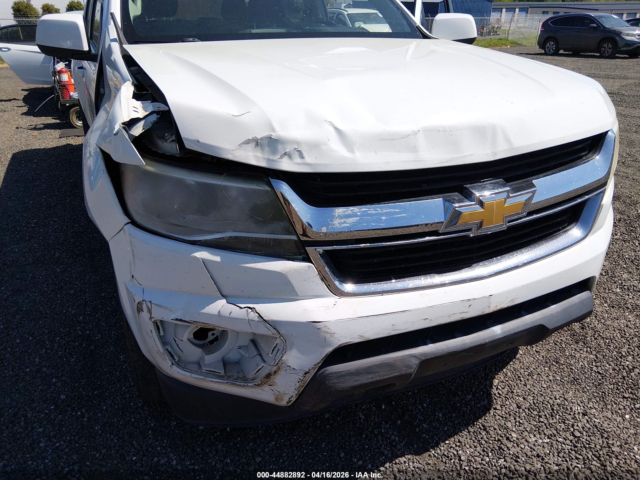 2016 Chevrolet Colorado Lt White vin: 1GCGSCE36G1317038