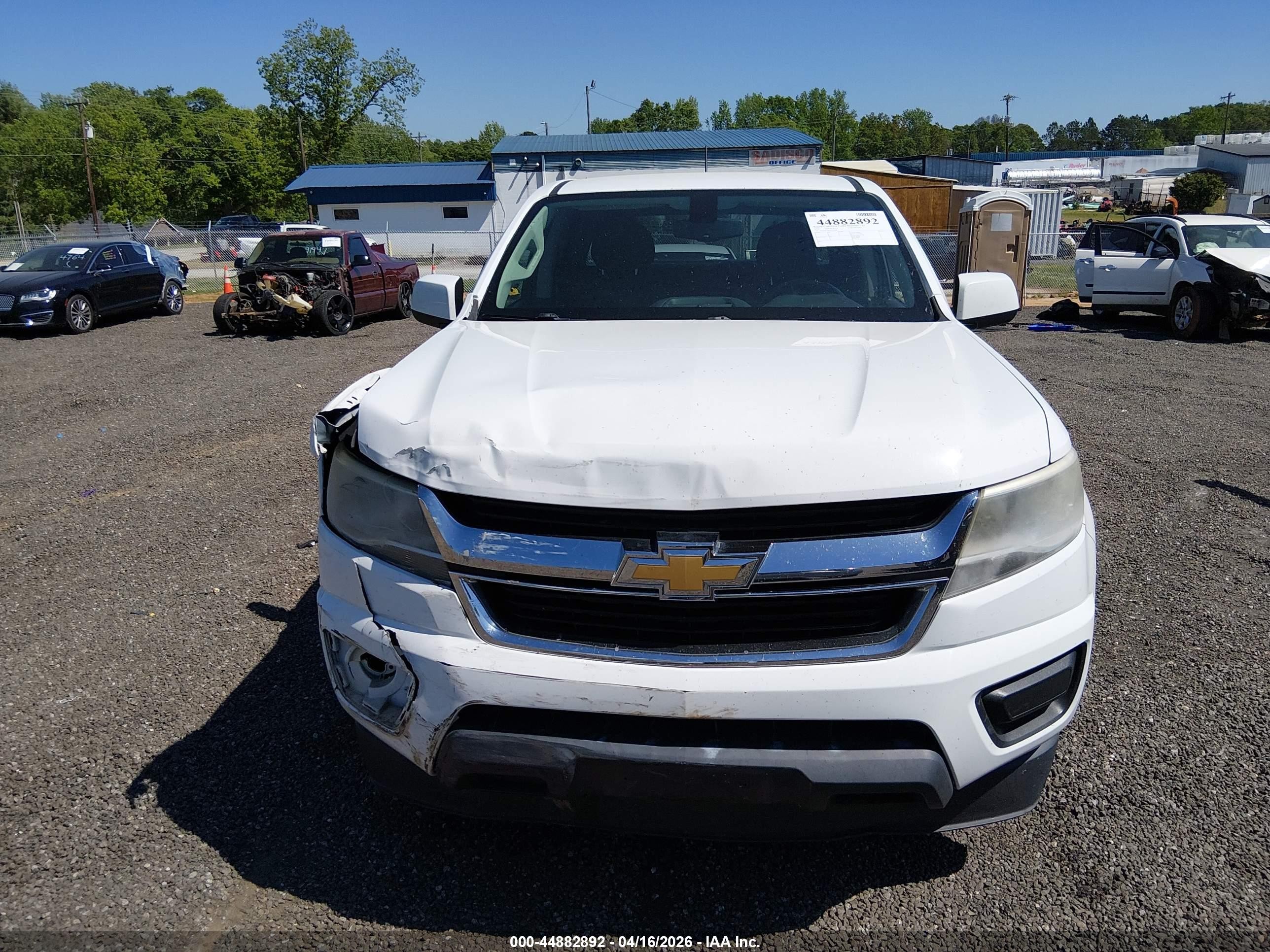 2016 Chevrolet Colorado Lt White vin: 1GCGSCE36G1317038