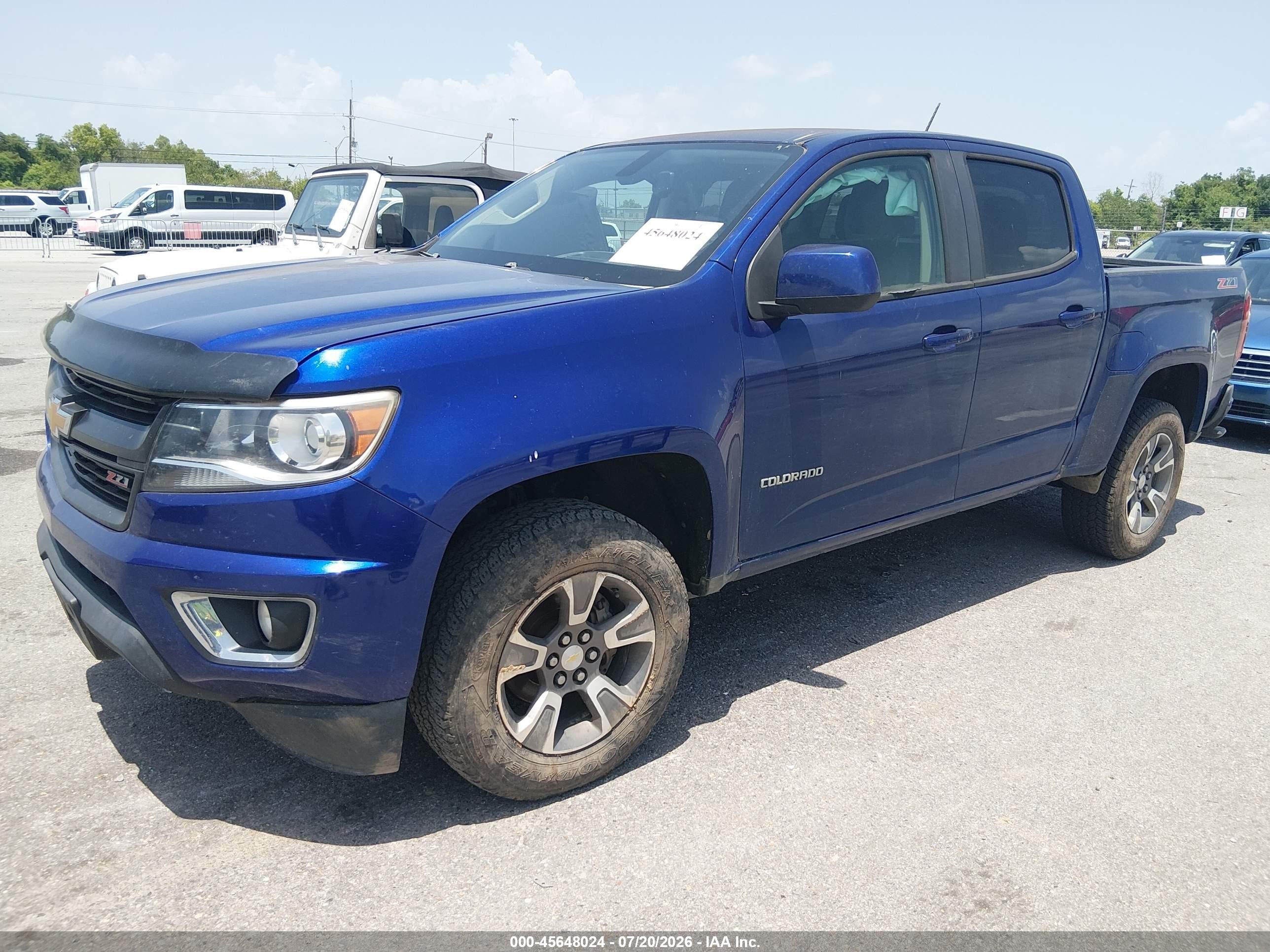 2015 Chevrolet Colorado 2wd Z71 Dark Blue vin: 1GCGSCE37F1211552