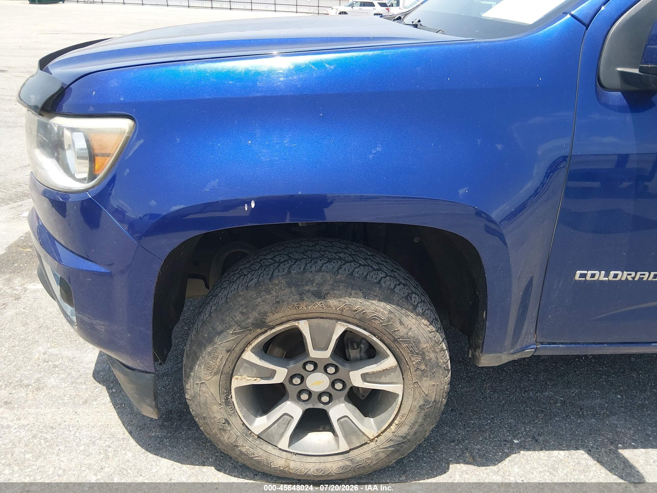 2015 Chevrolet Colorado 2wd Z71 Dark Blue vin: 1GCGSCE37F1211552