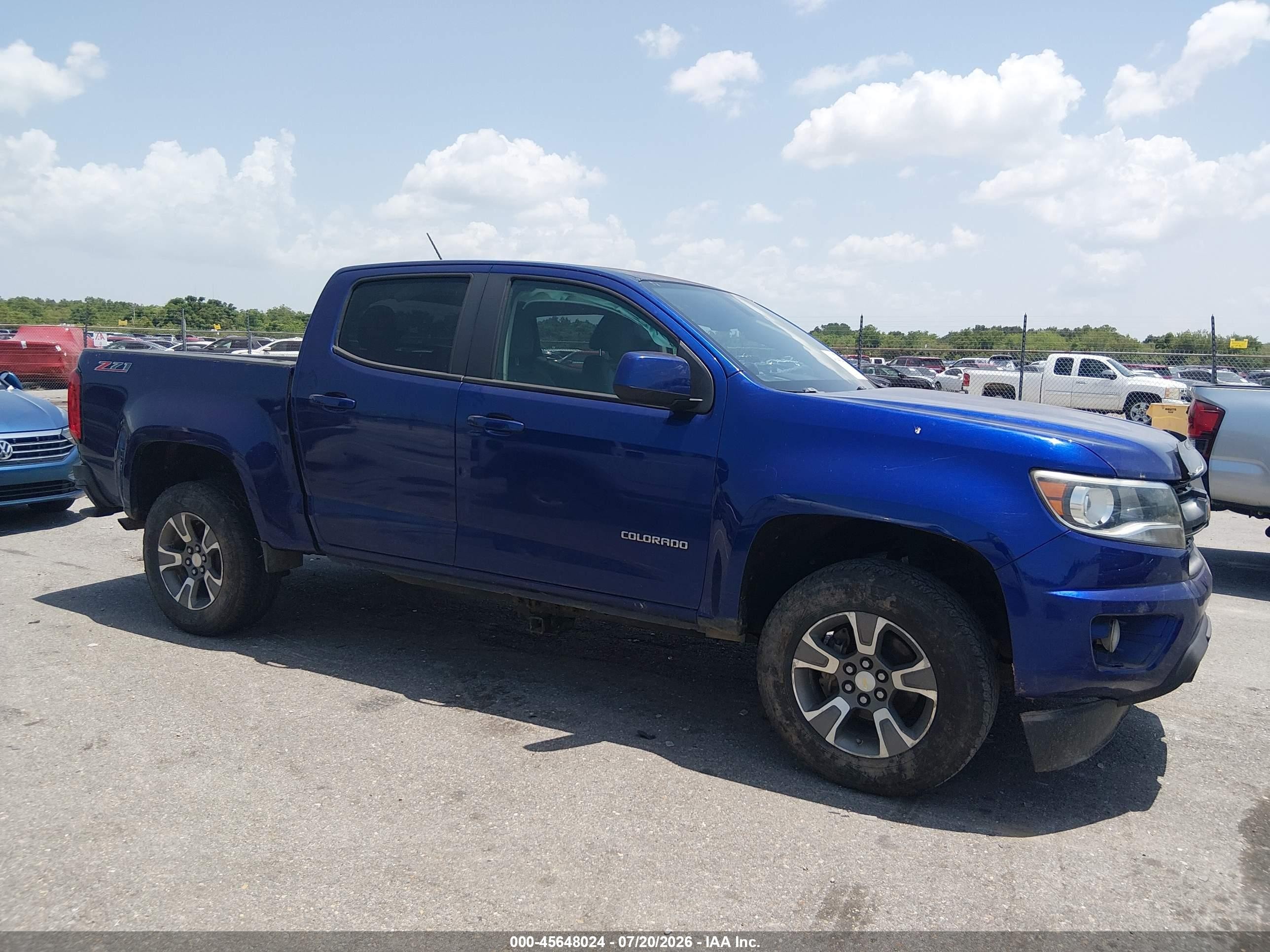 2015 Chevrolet Colorado 2wd Z71 Dark Blue vin: 1GCGSCE37F1211552