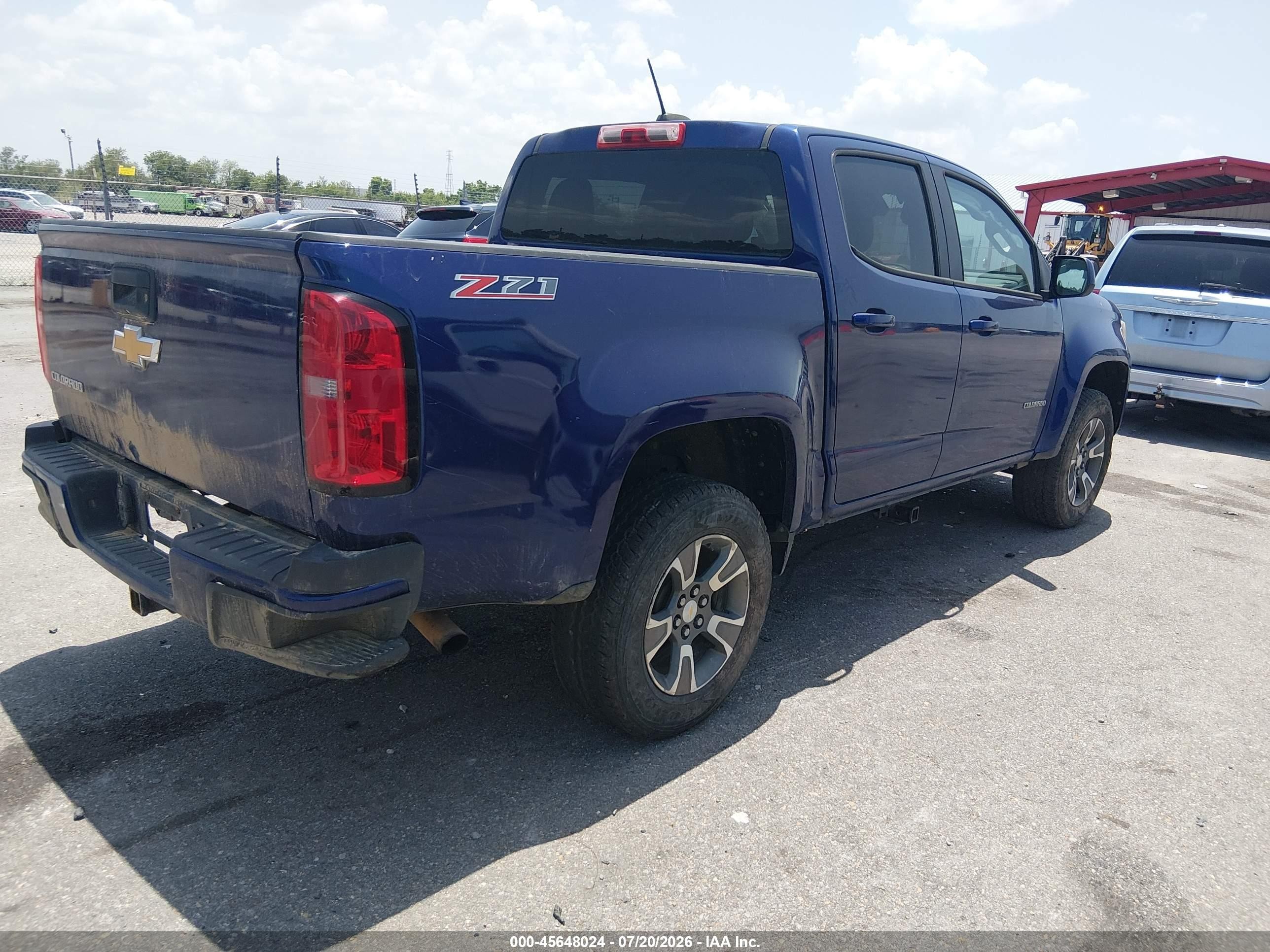 2015 Chevrolet Colorado 2wd Z71 Dark Blue vin: 1GCGSCE37F1211552
