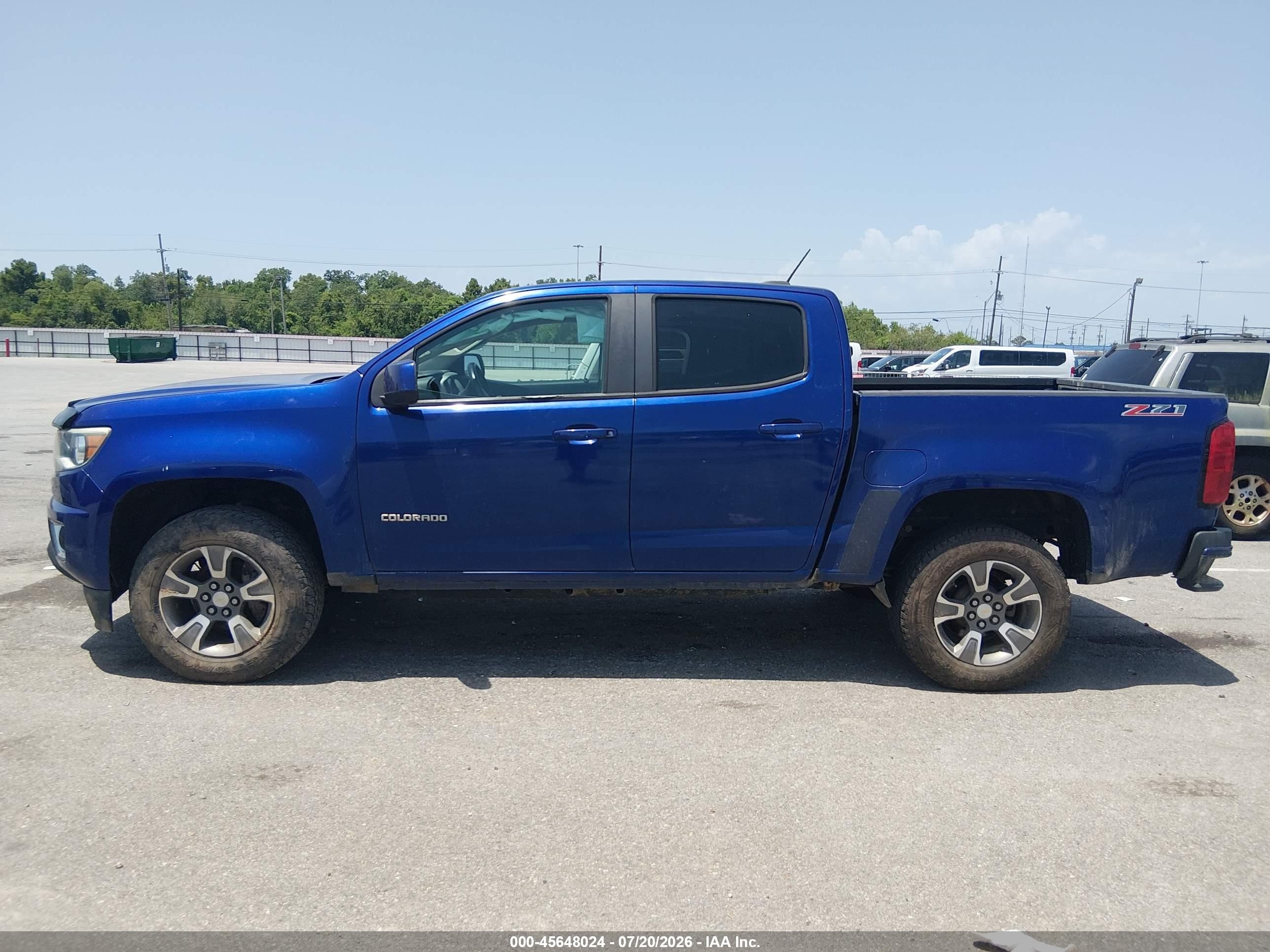 2015 Chevrolet Colorado 2wd Z71 Dark Blue vin: 1GCGSCE37F1211552