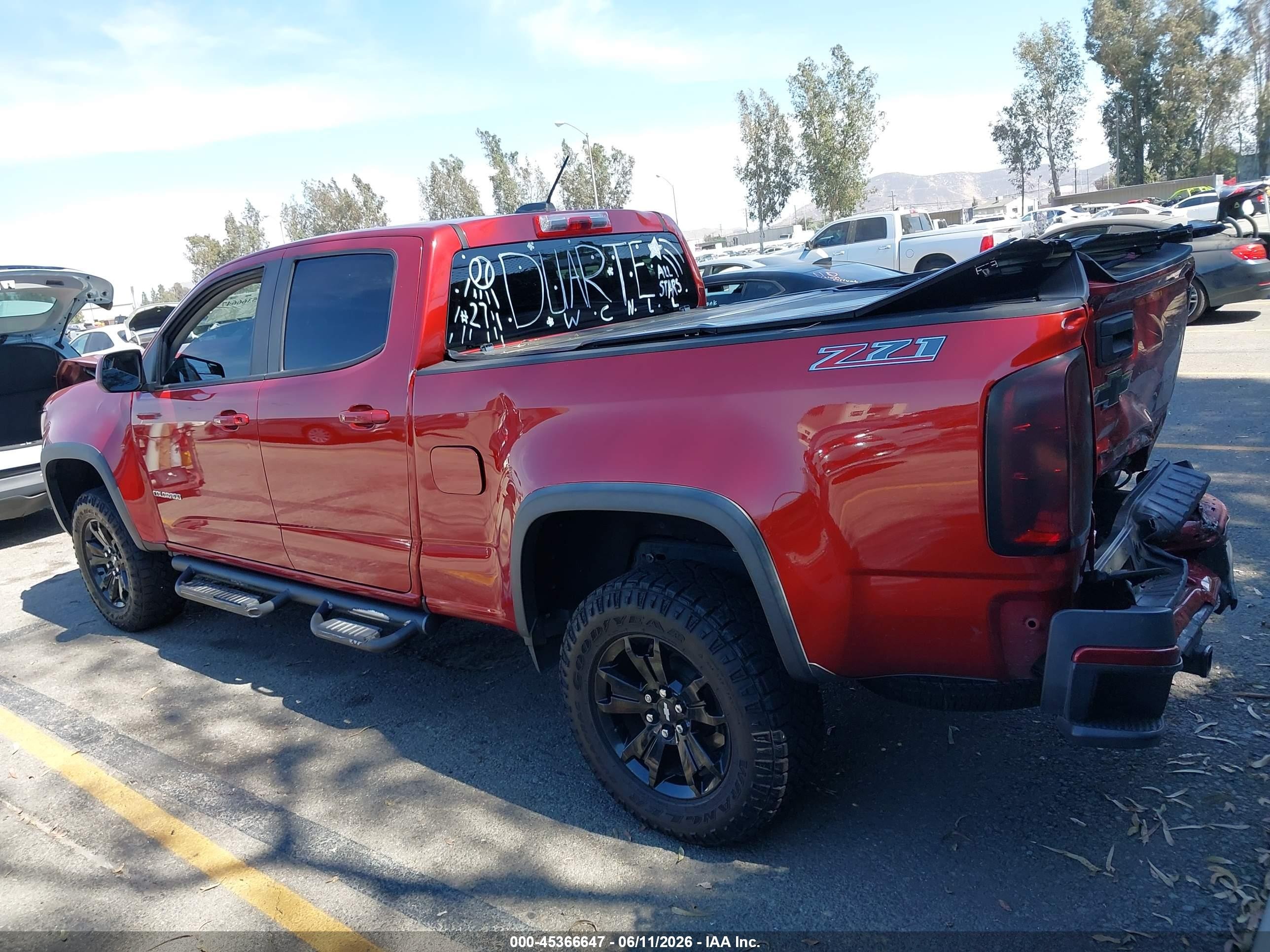 2015 Chevrolet Colorado 2wd Z71 Red vin: 1GCGSCE38F1115235
