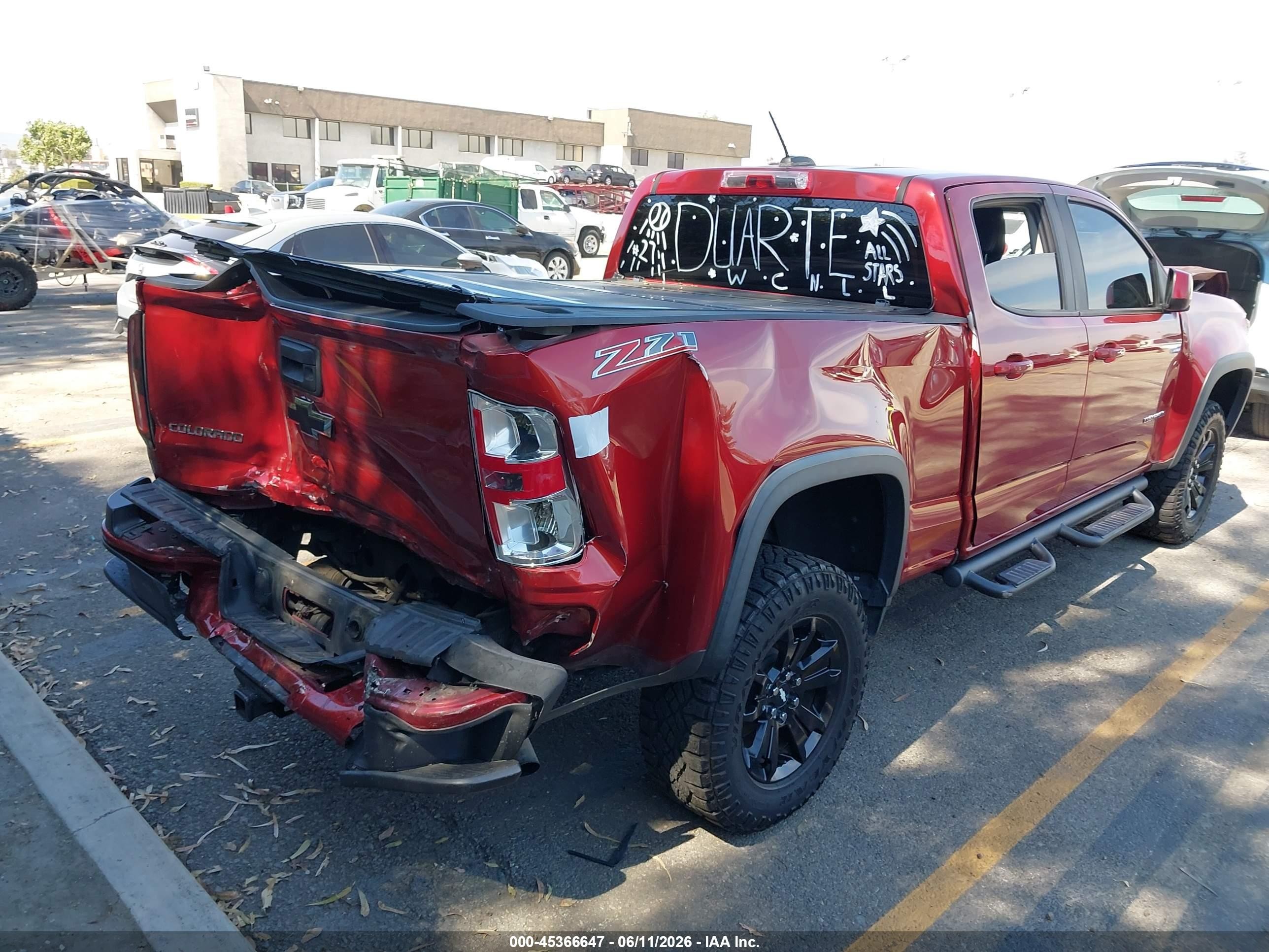 2015 Chevrolet Colorado 2wd Z71 Red vin: 1GCGSCE38F1115235