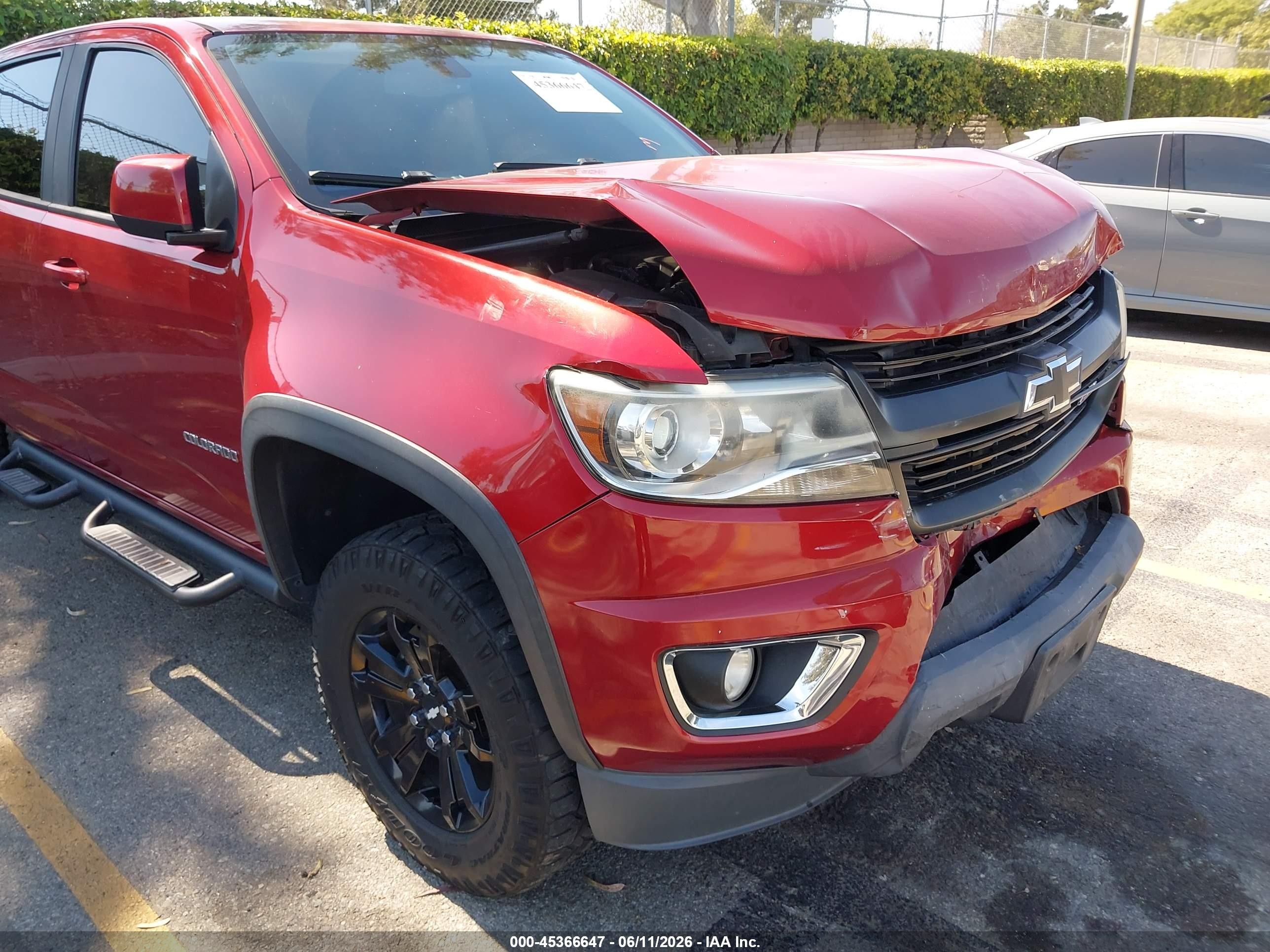 2015 Chevrolet Colorado 2wd Z71 Red vin: 1GCGSCE38F1115235