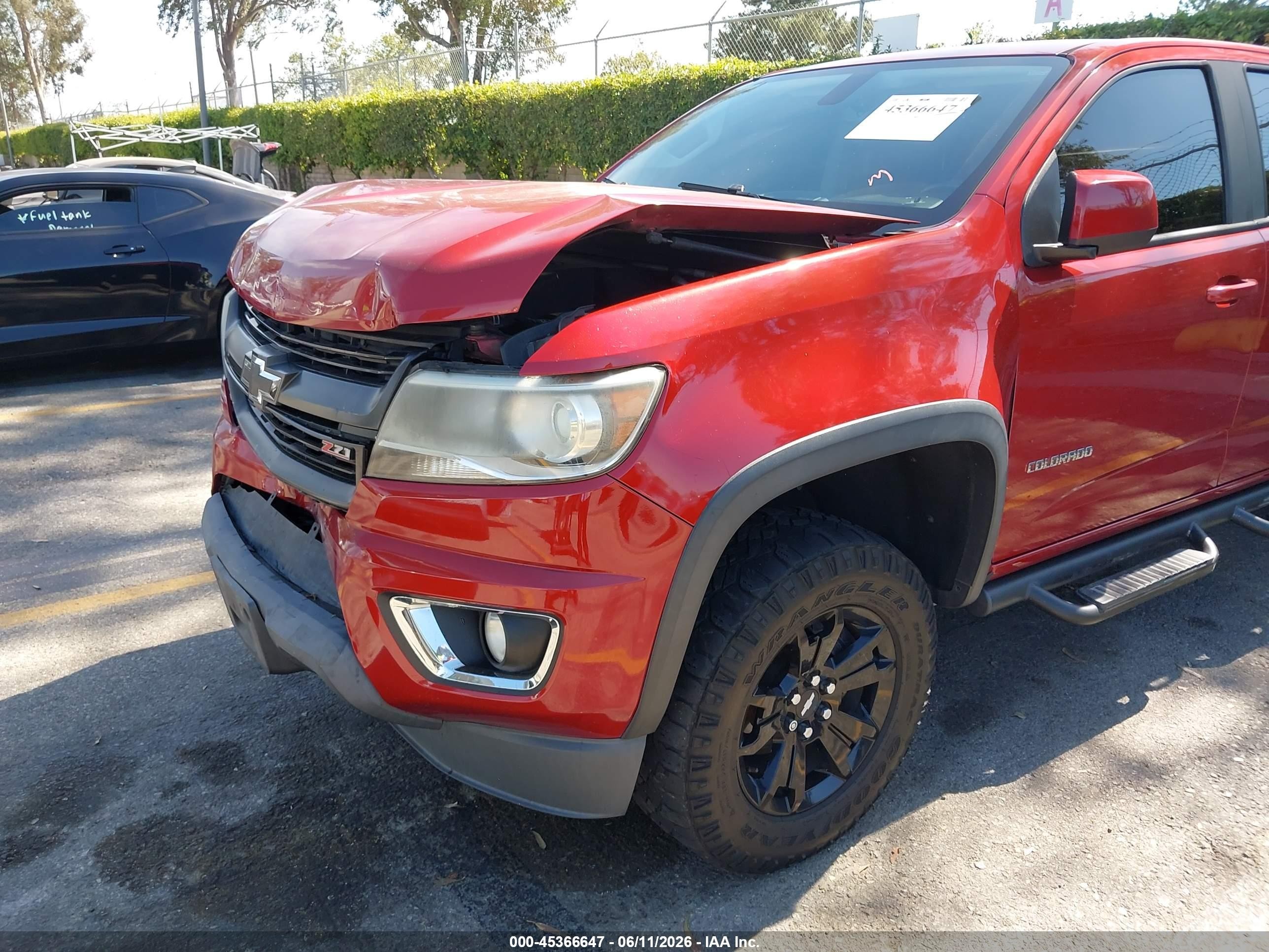 2015 Chevrolet Colorado 2wd Z71 Red vin: 1GCGSCE38F1115235