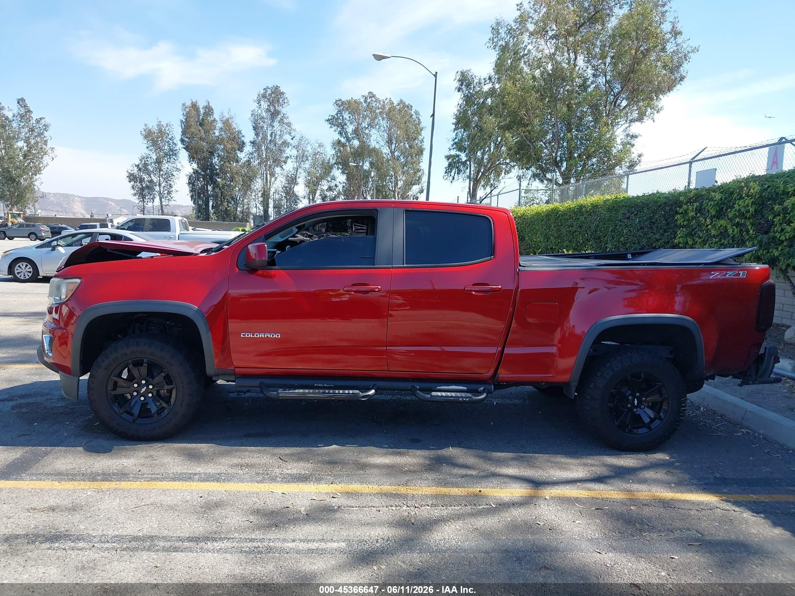 2015 Chevrolet Colorado 2wd Z71 Red vin: 1GCGSCE38F1115235
