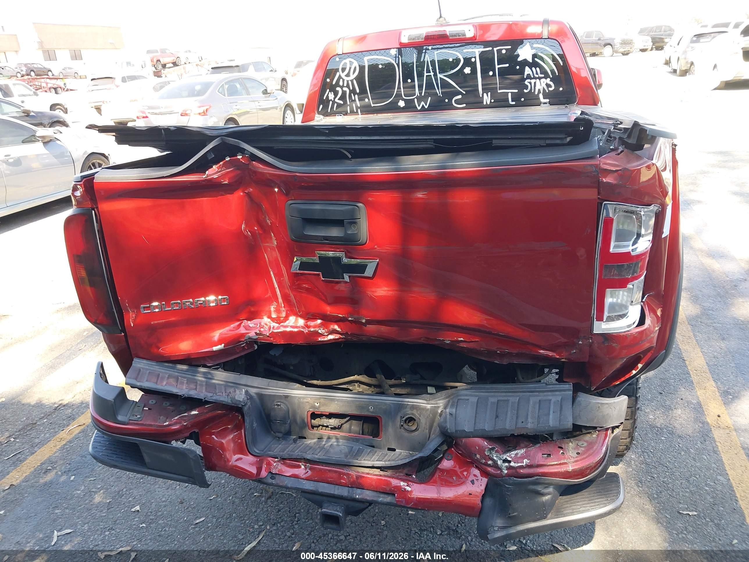 2015 Chevrolet Colorado 2wd Z71 Red vin: 1GCGSCE38F1115235