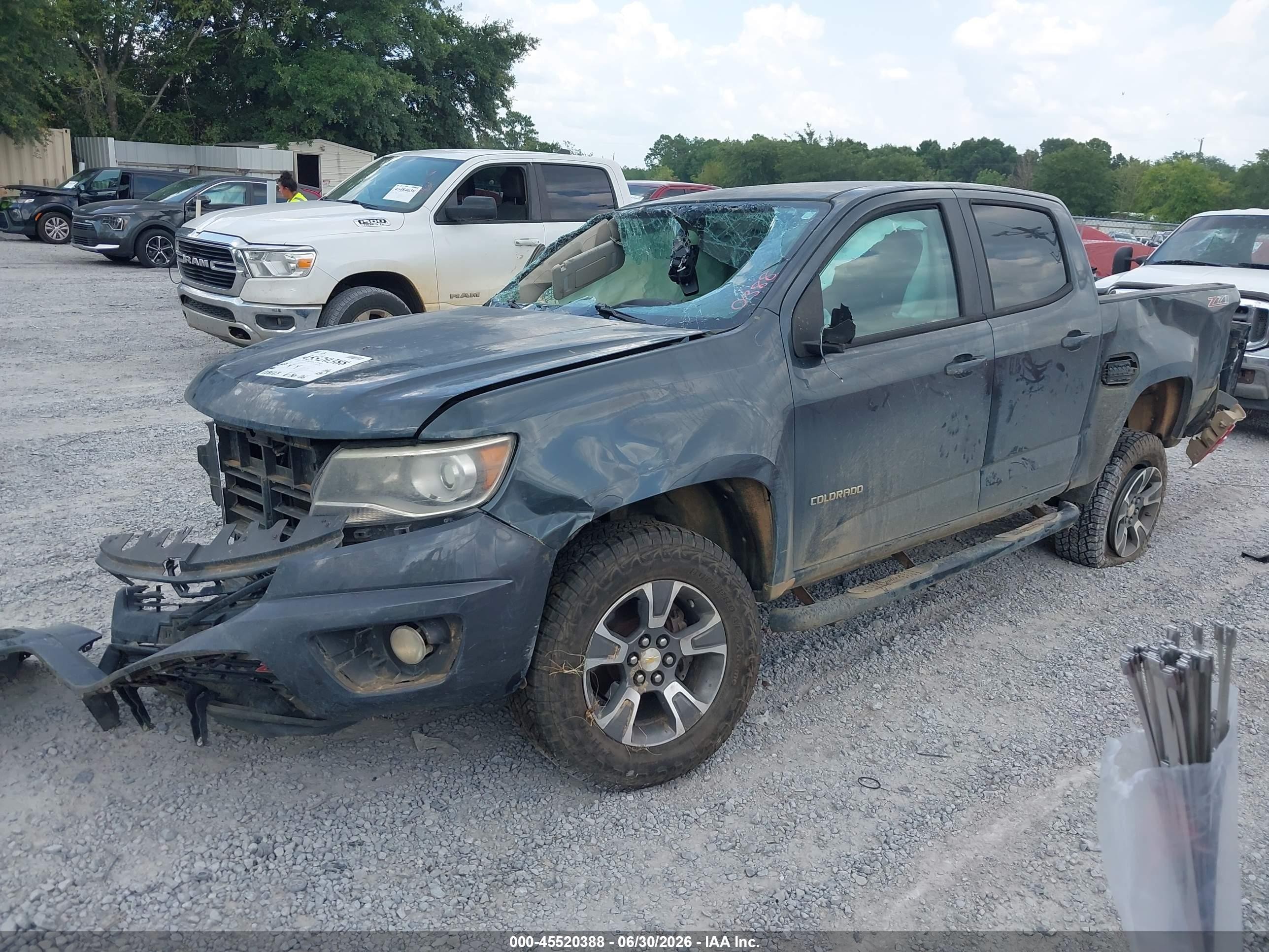 2015 Chevrolet Colorado 2wd Z71 Gray vin: 1GCGSCE38F1270772