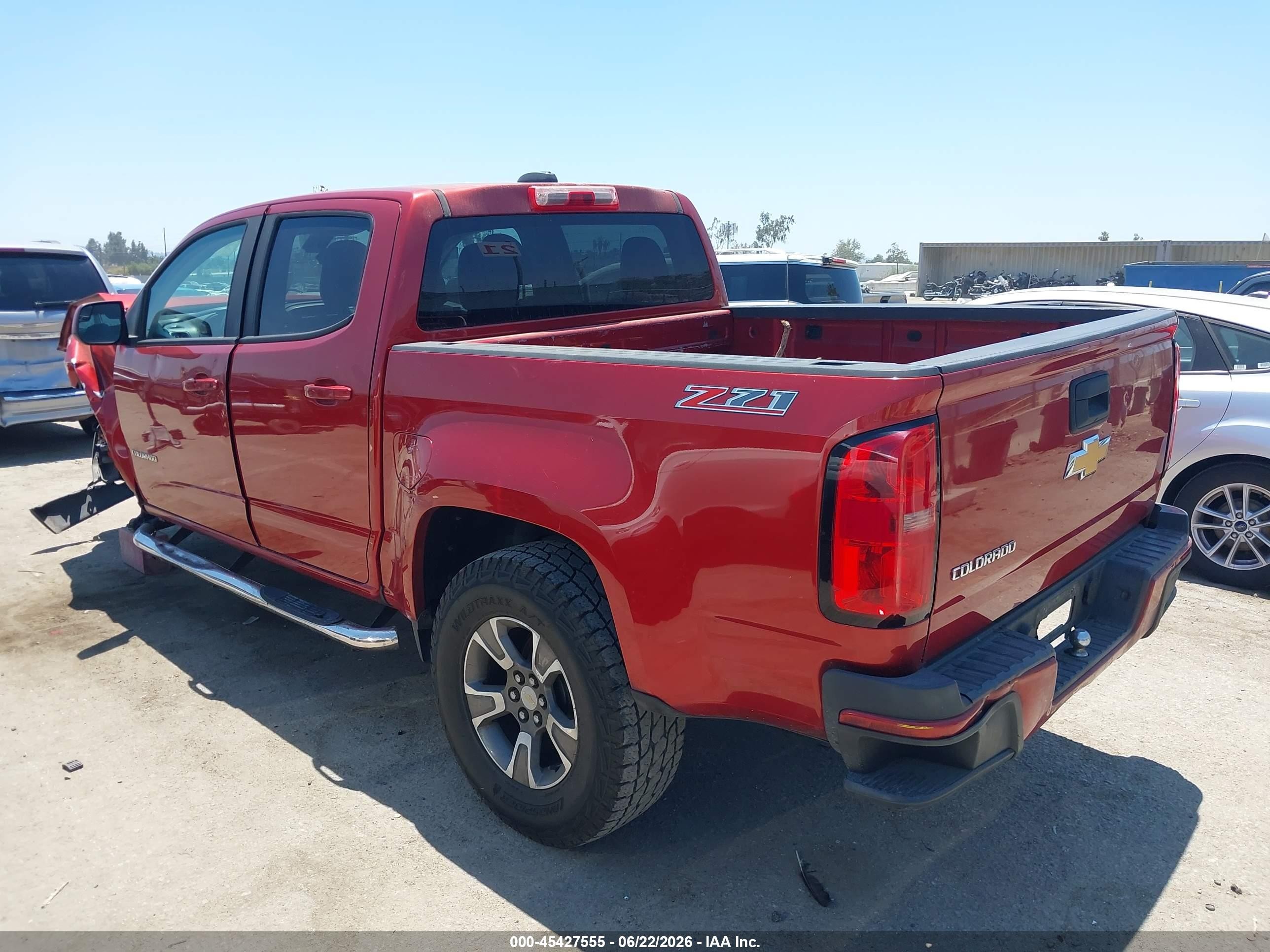 2015 Chevrolet Colorado 2wd Z71 Burgundy vin: 1GCGSCEA7F1160309