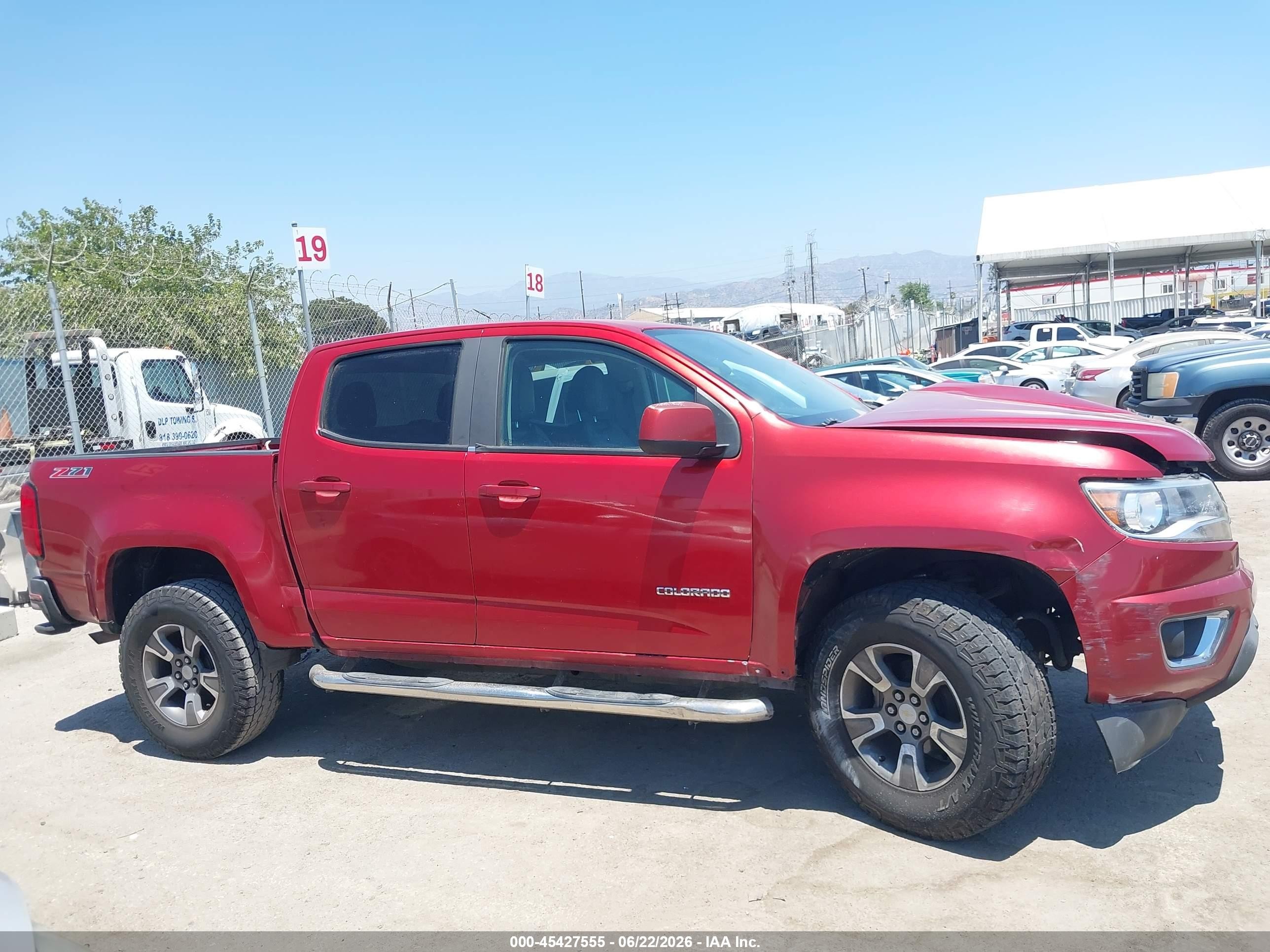 2015 Chevrolet Colorado 2wd Z71 Burgundy vin: 1GCGSCEA7F1160309