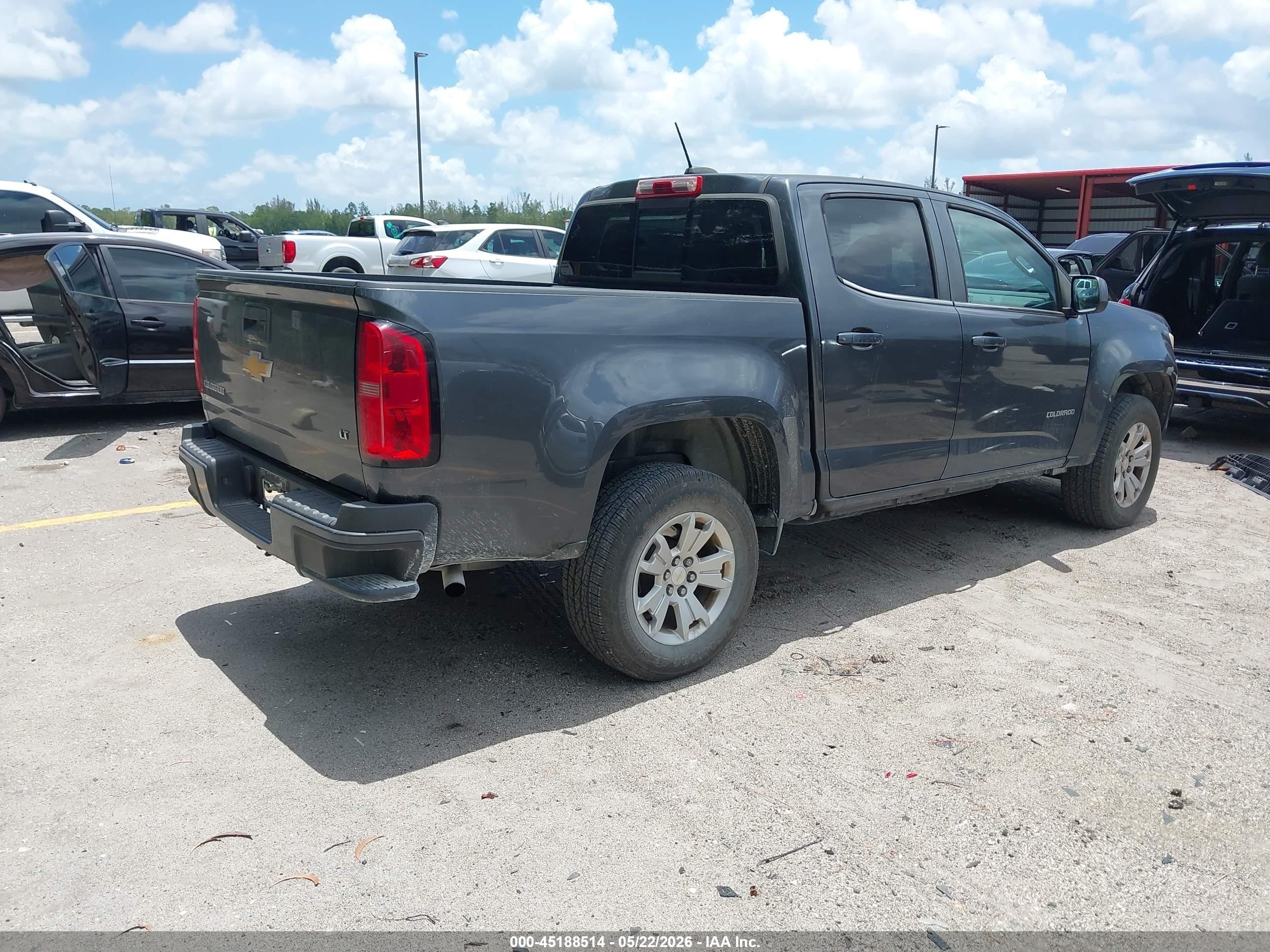 2016 Chevrolet Colorado Lt Gray vin: 1GCGSCEA9G1117186