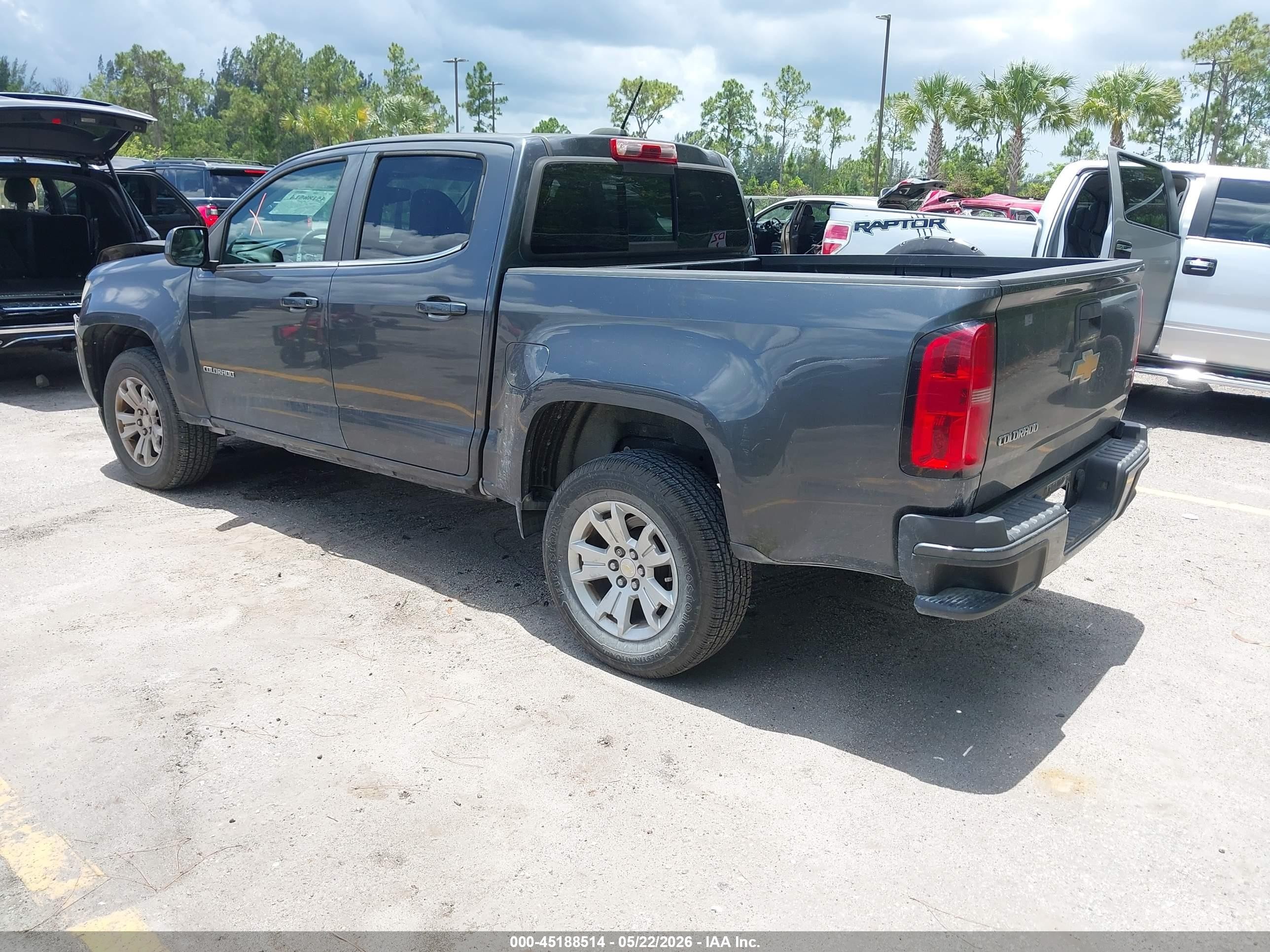 2016 Chevrolet Colorado Lt Gray vin: 1GCGSCEA9G1117186