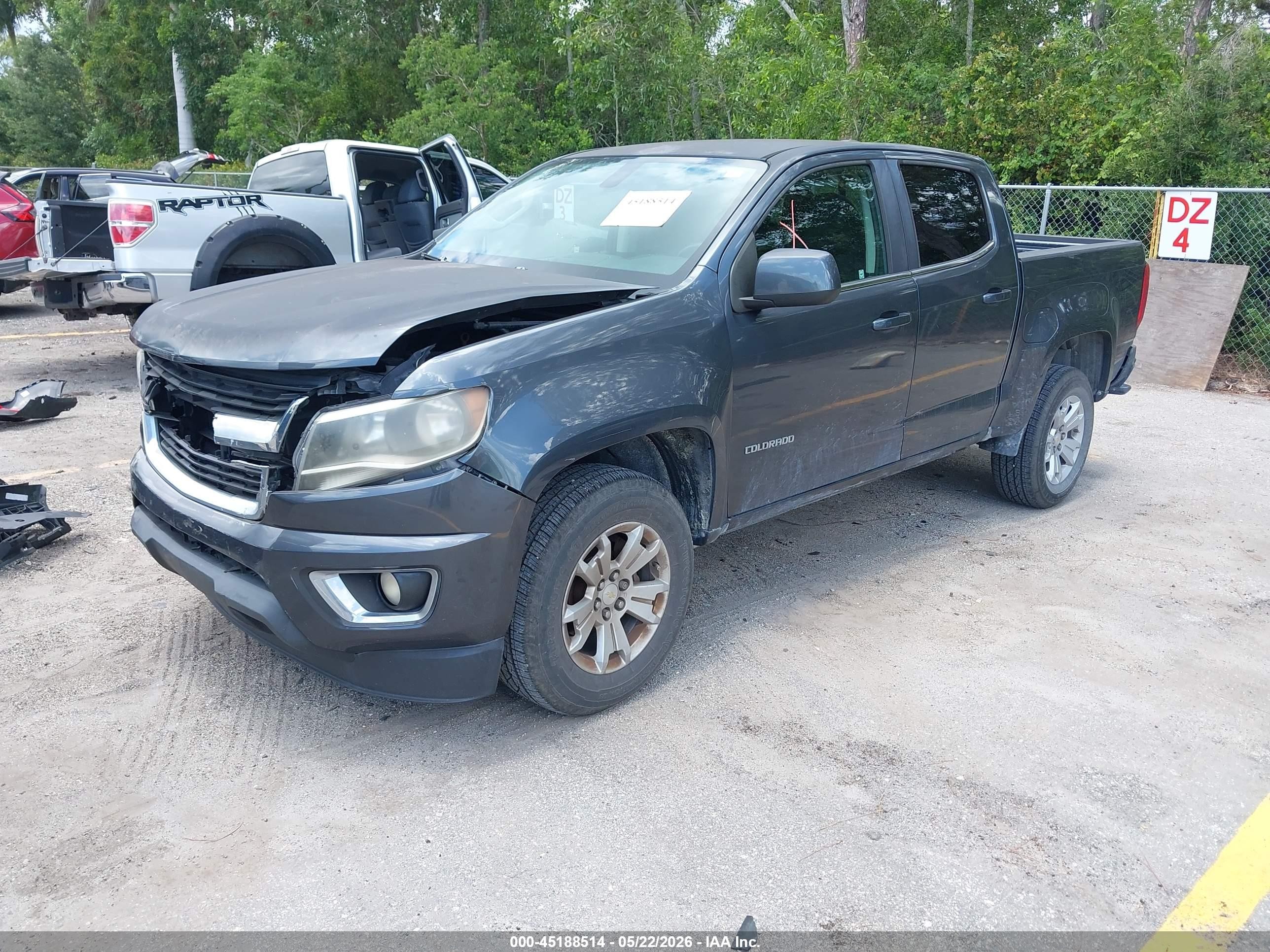 2016 Chevrolet Colorado Lt Gray vin: 1GCGSCEA9G1117186