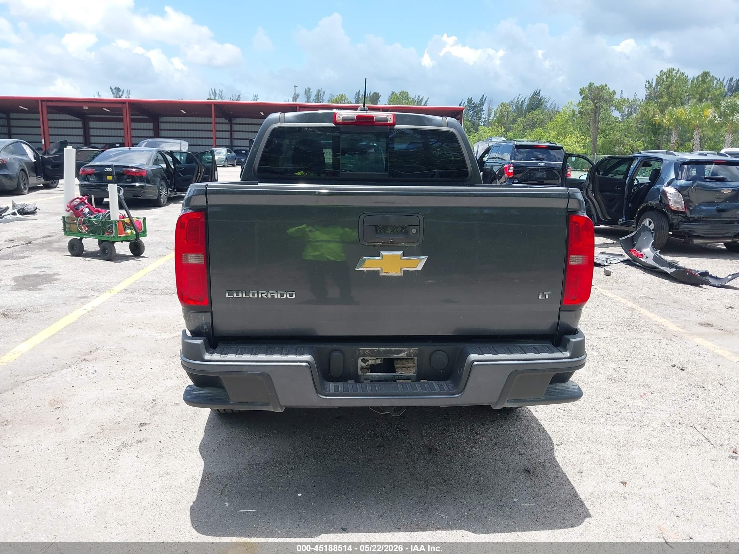 2016 Chevrolet Colorado Lt Gray vin: 1GCGSCEA9G1117186