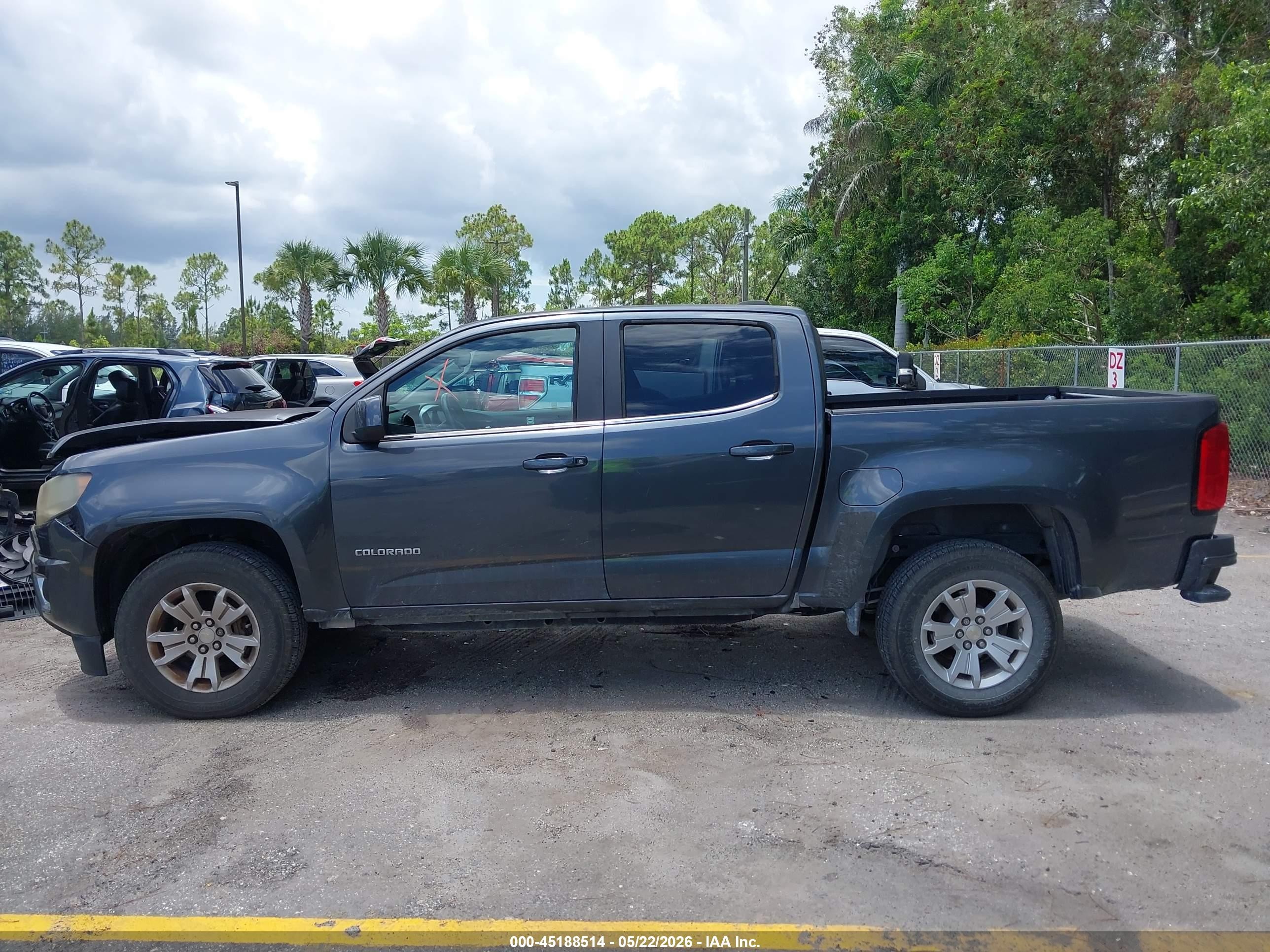 2016 Chevrolet Colorado Lt Gray vin: 1GCGSCEA9G1117186