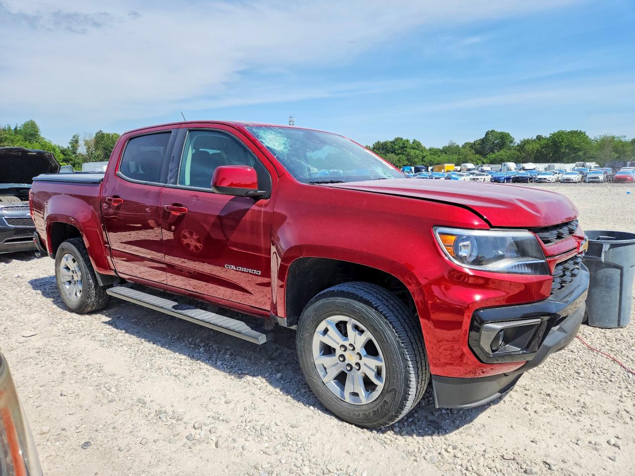 2021 Chevrolet Colorado Lt Red vin: 1GCGSCEN2M1112765