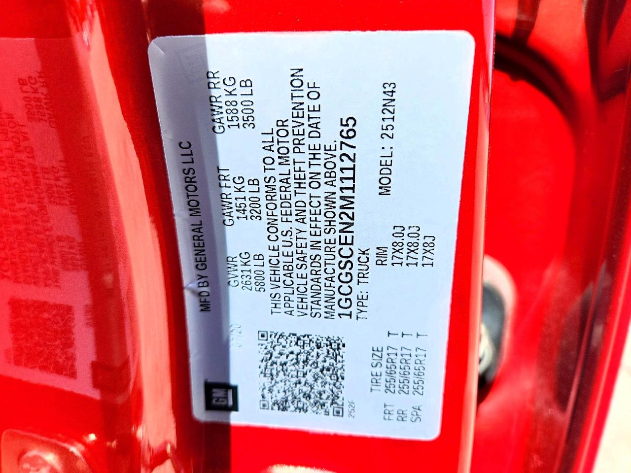 2021 Chevrolet Colorado Lt Red vin: 1GCGSCEN2M1112765