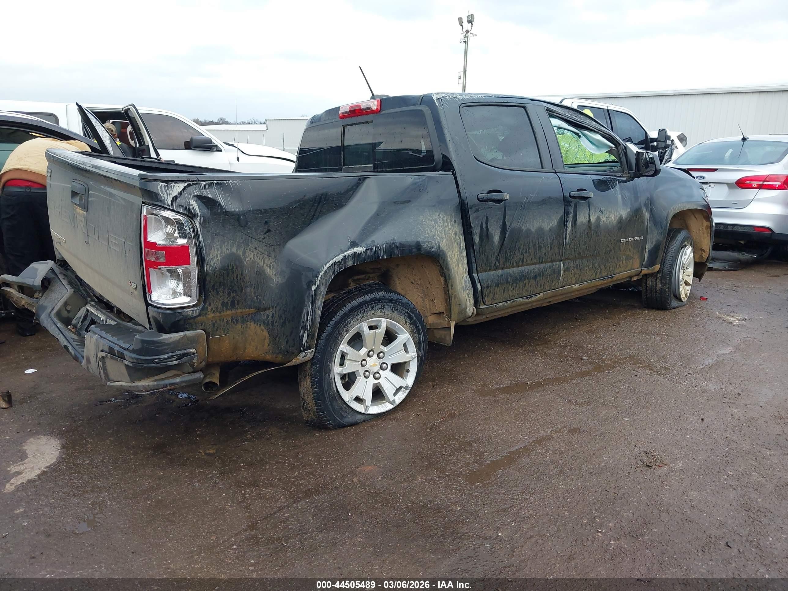 2022 Chevrolet Colorado 2wd  Short Box Lt Черный vin: 1GCGSCEN4N1248560