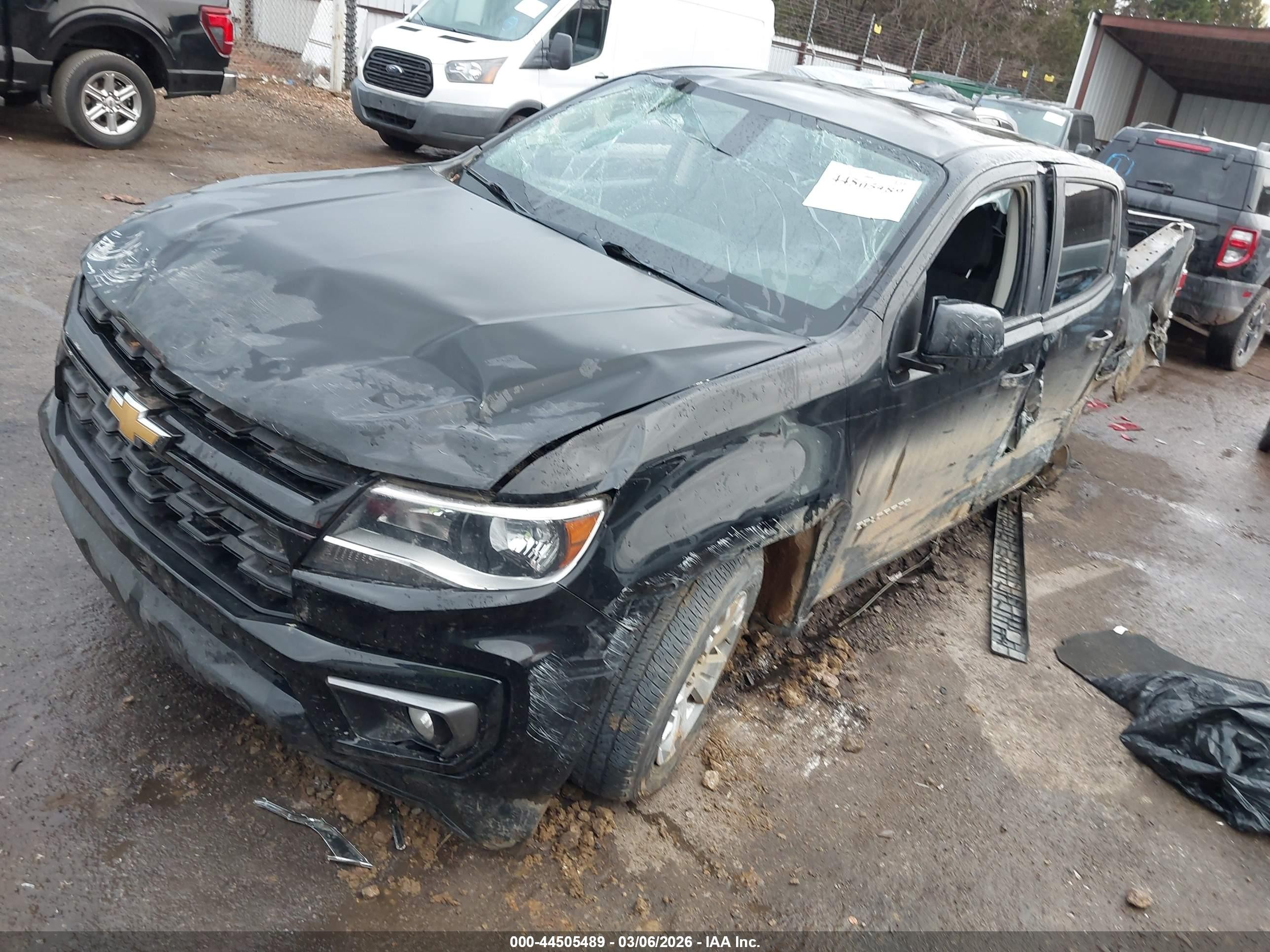 2022 Chevrolet Colorado 2wd  Short Box Lt Черный vin: 1GCGSCEN4N1248560