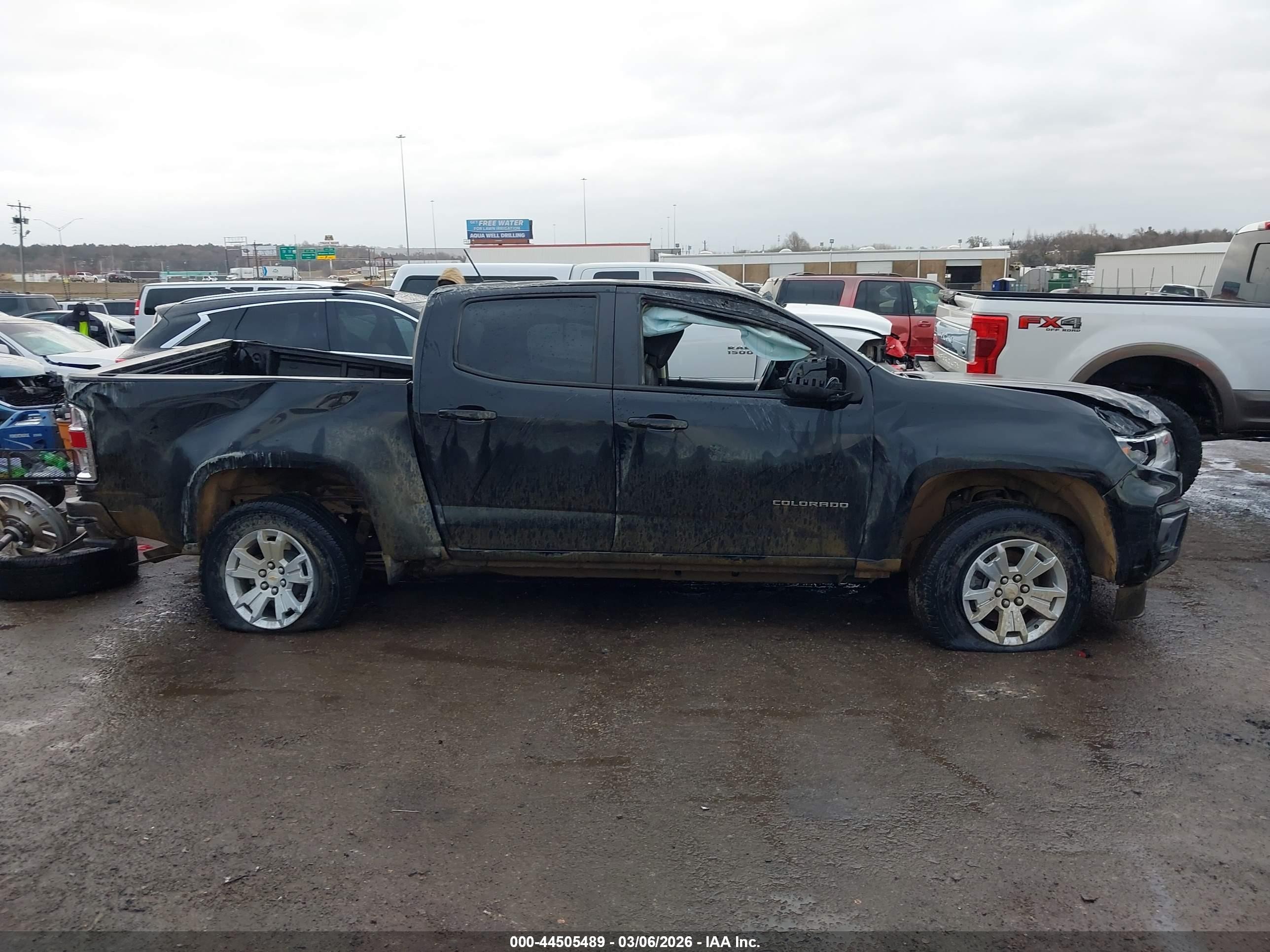 2022 Chevrolet Colorado 2wd  Short Box Lt Черный vin: 1GCGSCEN4N1248560