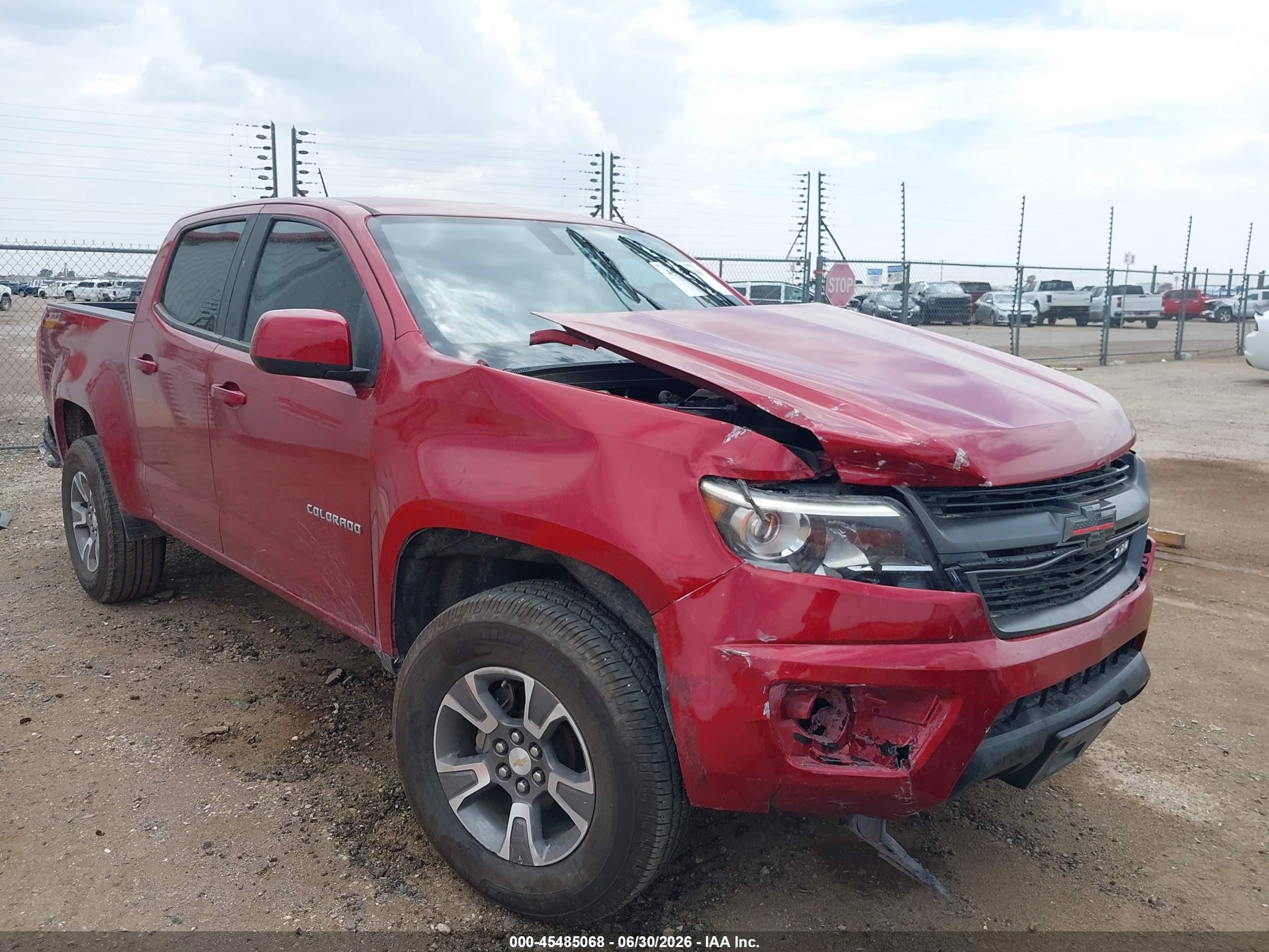2019 Chevrolet Colorado Z71 Maroon vin: 1GCGSDEN5K1263814
