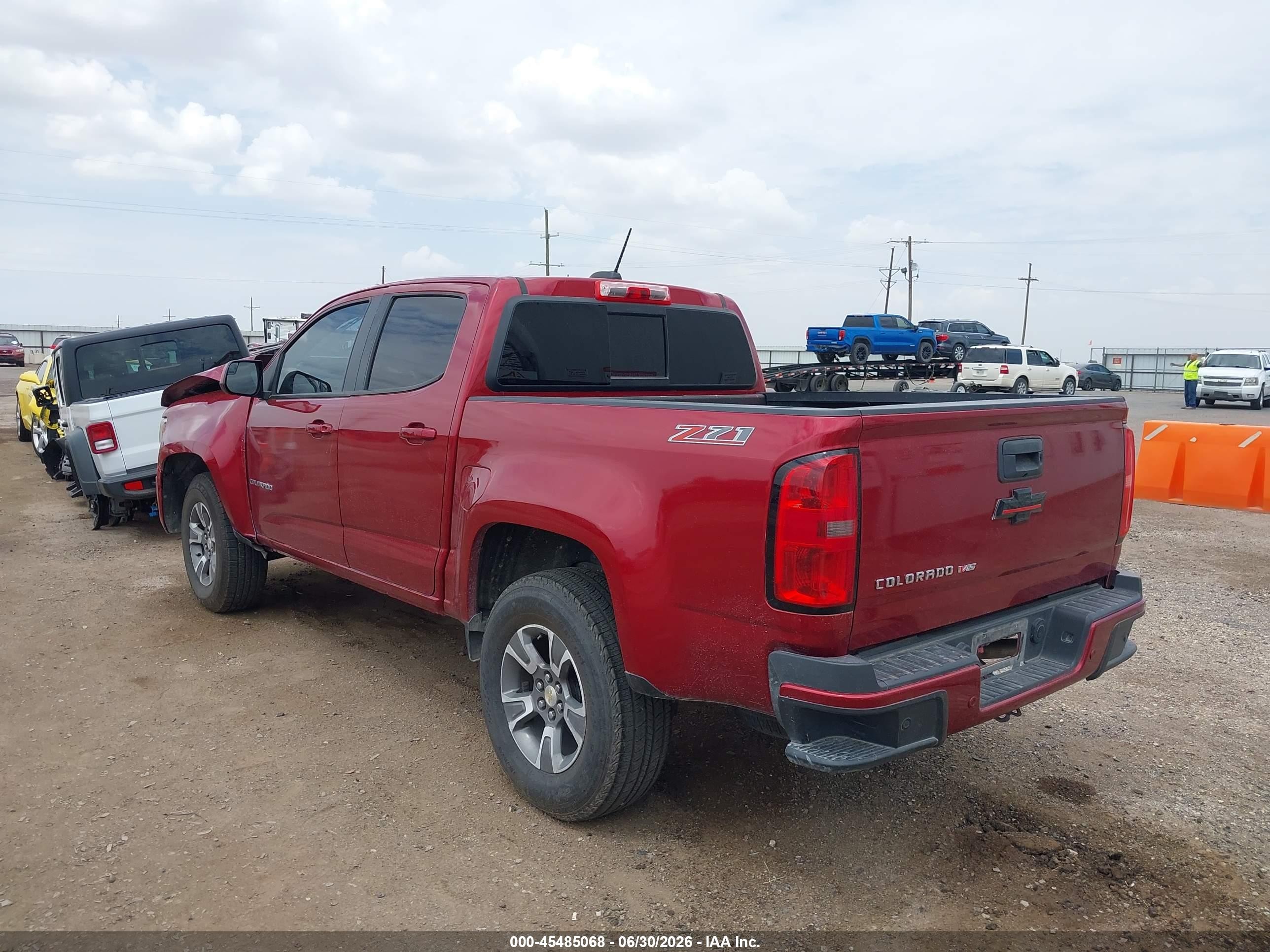 2019 Chevrolet Colorado Z71 Maroon vin: 1GCGSDEN5K1263814
