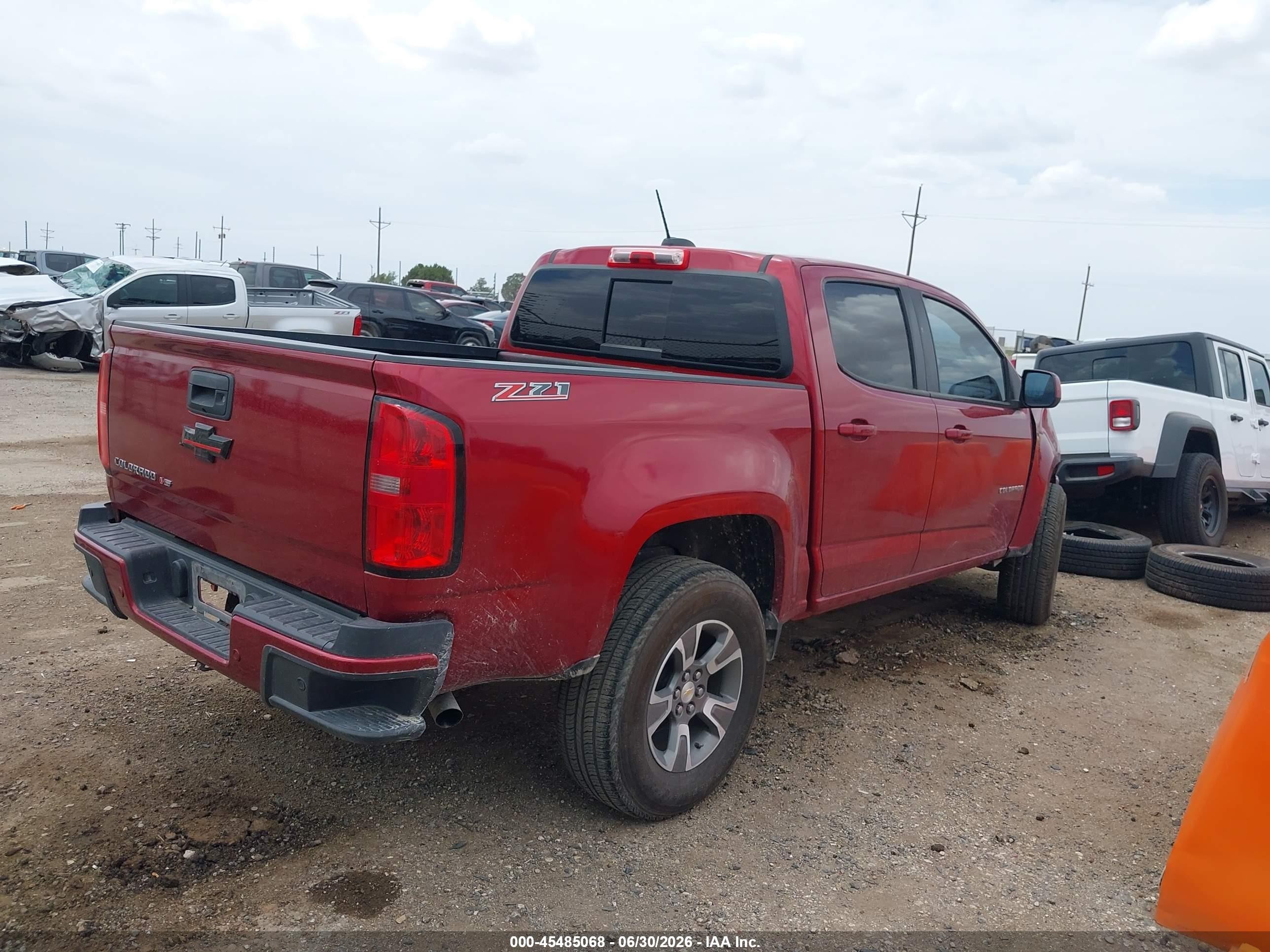 2019 Chevrolet Colorado Z71 Maroon vin: 1GCGSDEN5K1263814