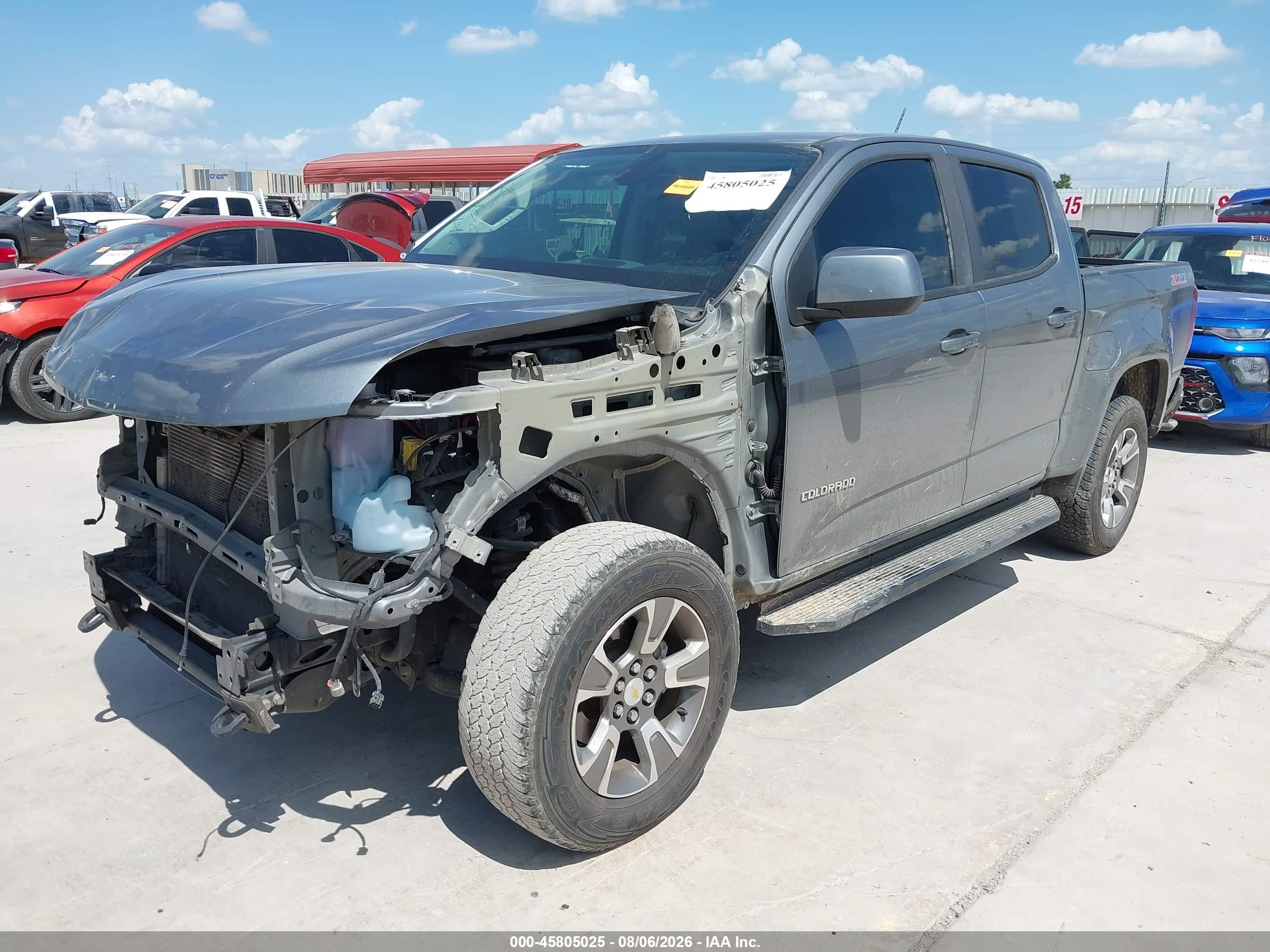 2019 Chevrolet Colorado Z71 Gray vin: 1GCGSDEN8K1137317