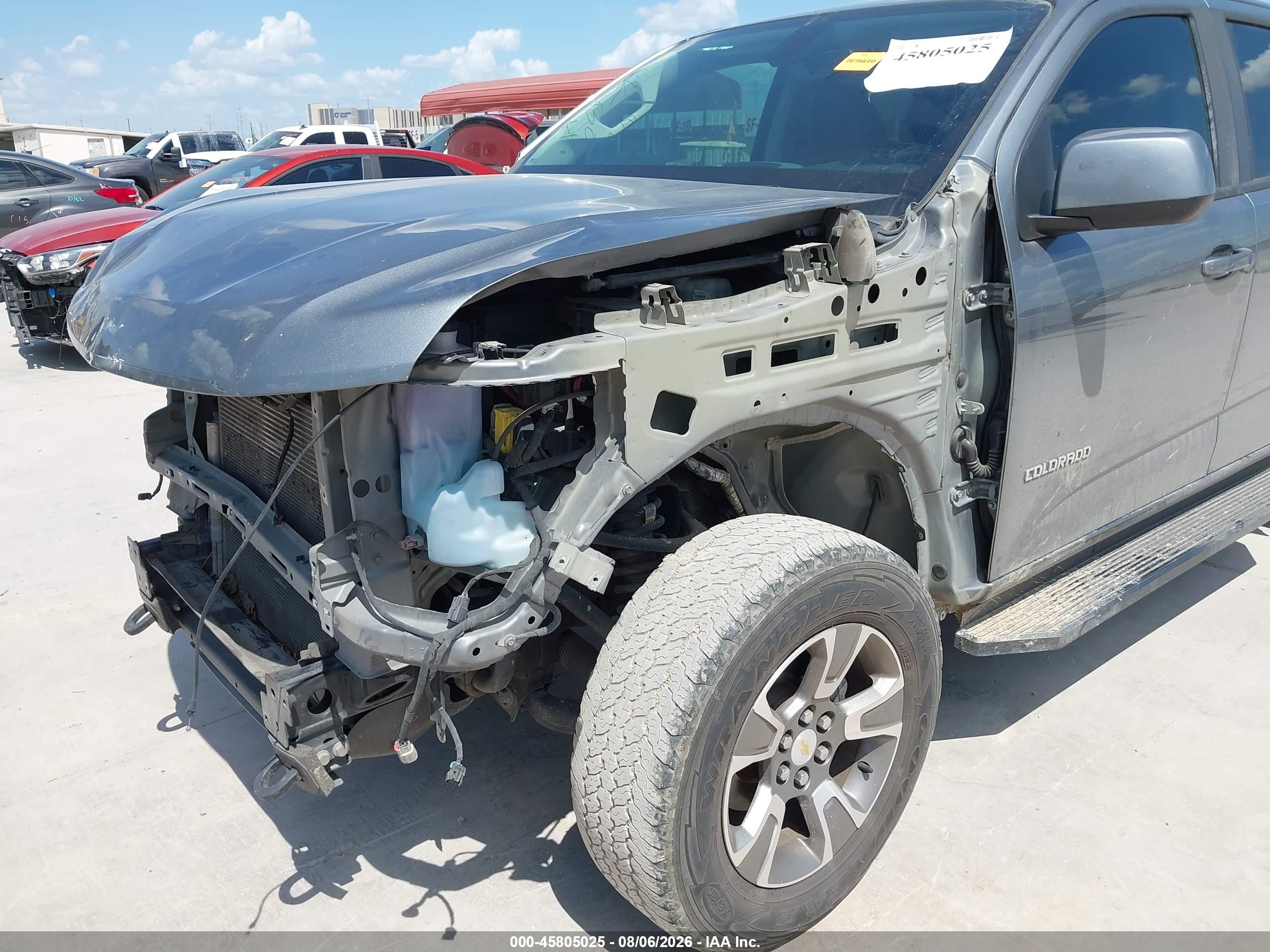 2019 Chevrolet Colorado Z71 Gray vin: 1GCGSDEN8K1137317