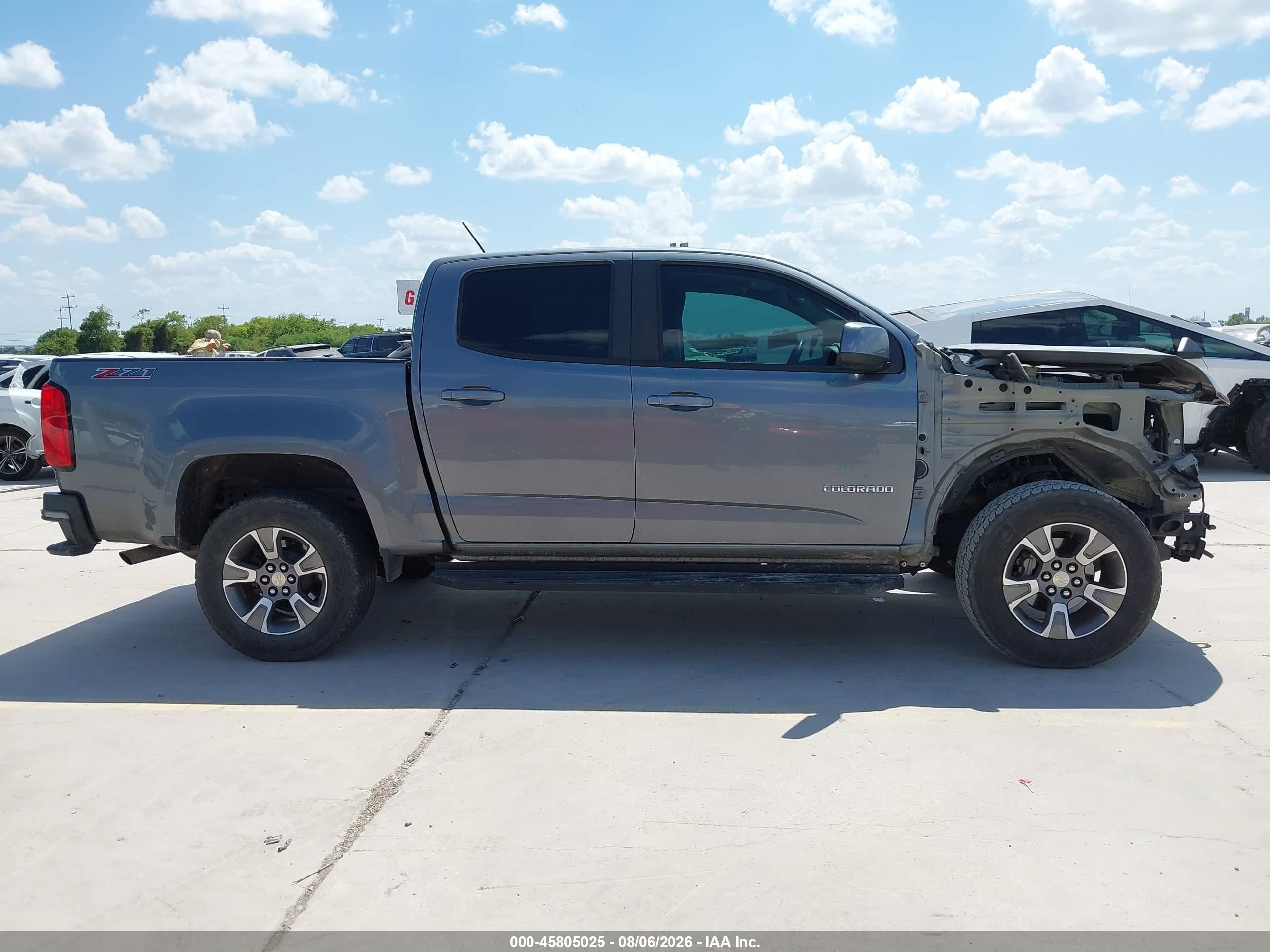 2019 Chevrolet Colorado Z71 Gray vin: 1GCGSDEN8K1137317