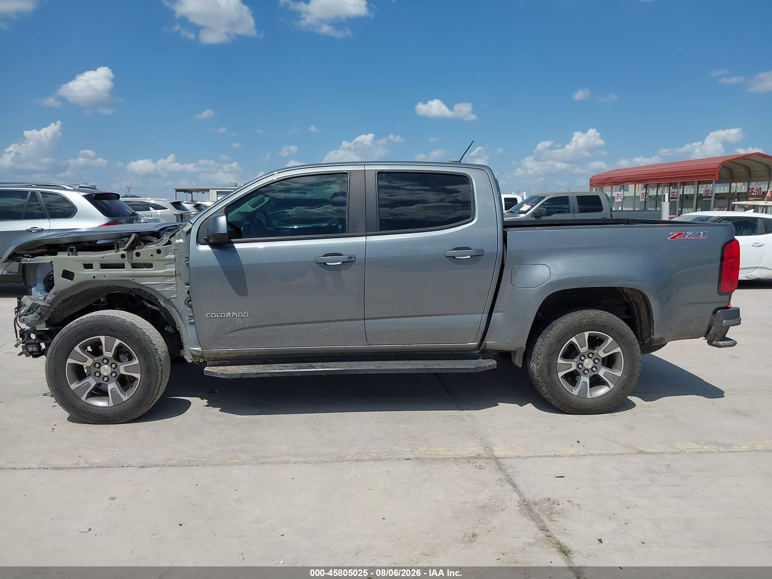 2019 Chevrolet Colorado Z71 Gray vin: 1GCGSDEN8K1137317