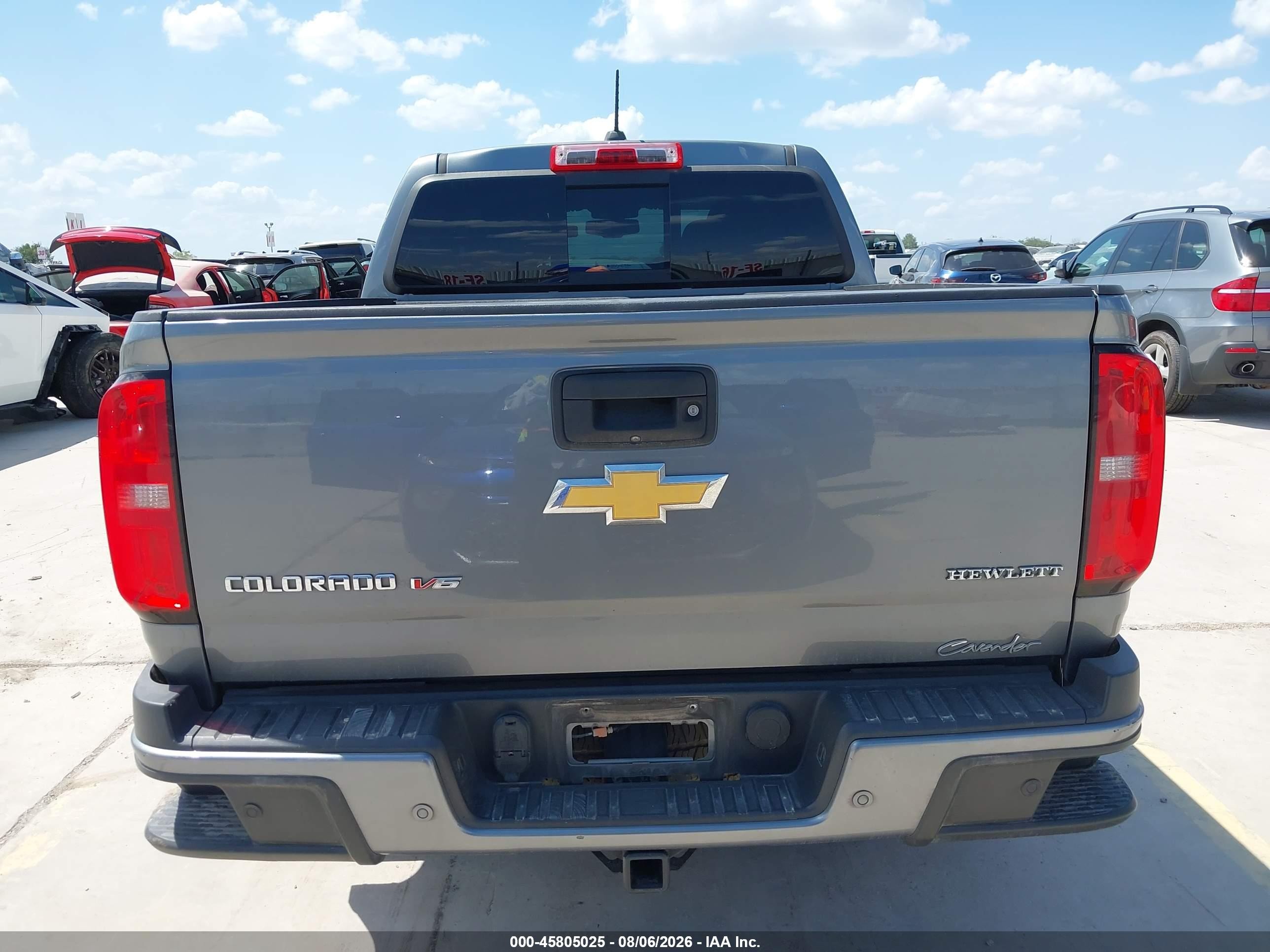 2019 Chevrolet Colorado Z71 Gray vin: 1GCGSDEN8K1137317