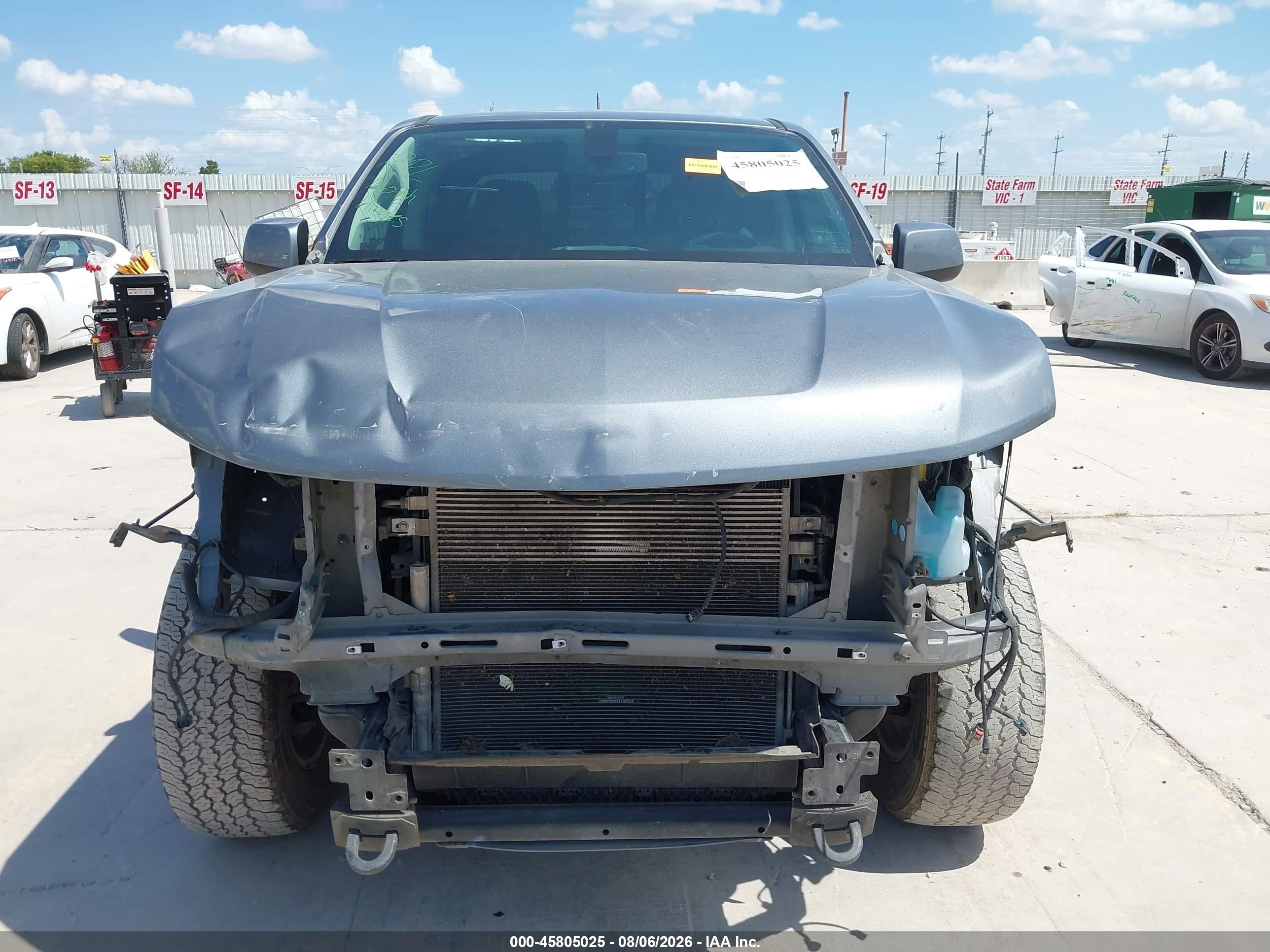 2019 Chevrolet Colorado Z71 Gray vin: 1GCGSDEN8K1137317