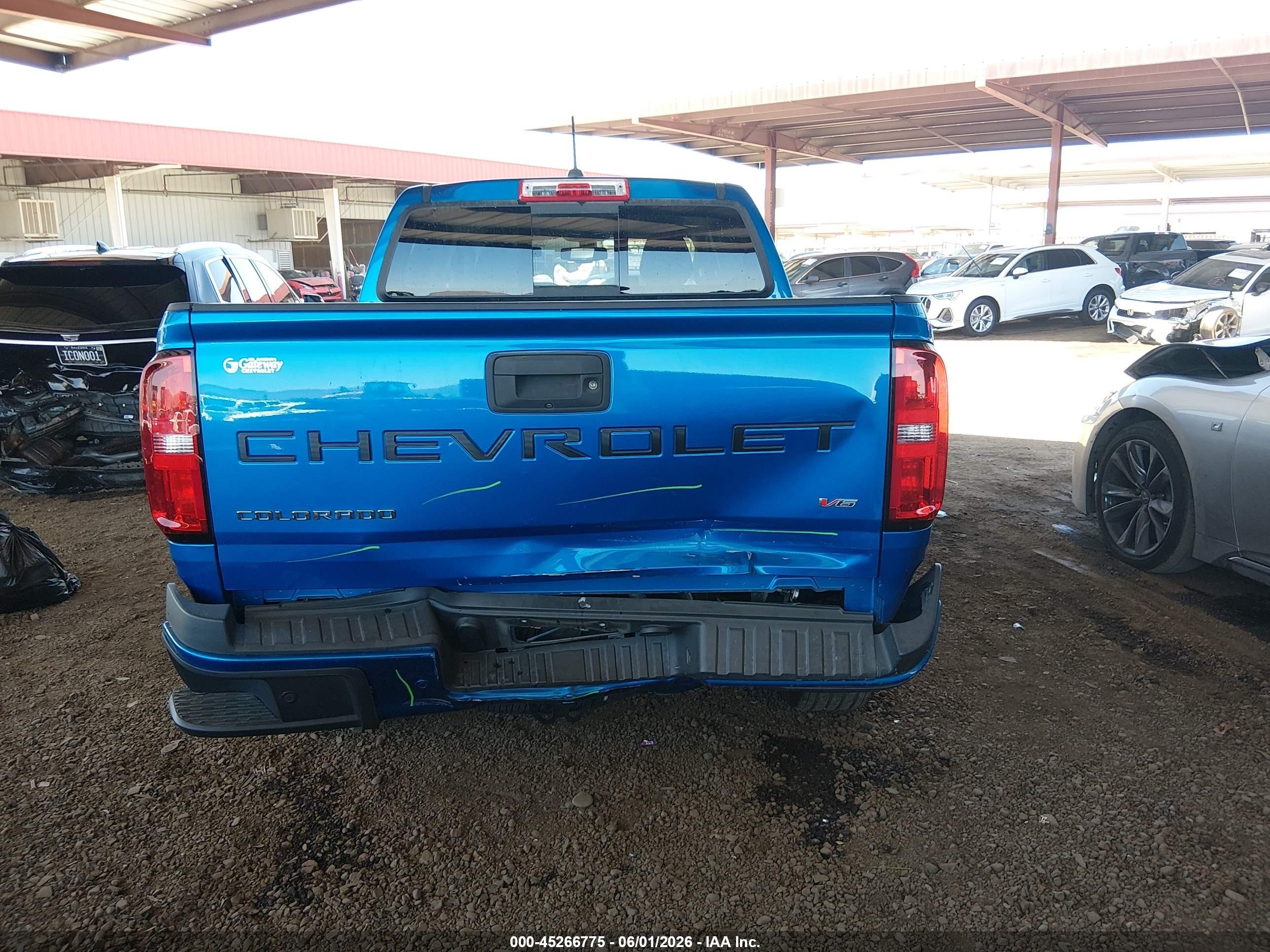 2021 Chevrolet Colorado 2wd  Short Box Z71 Синий vin: 1GCGSDENXM1260099
