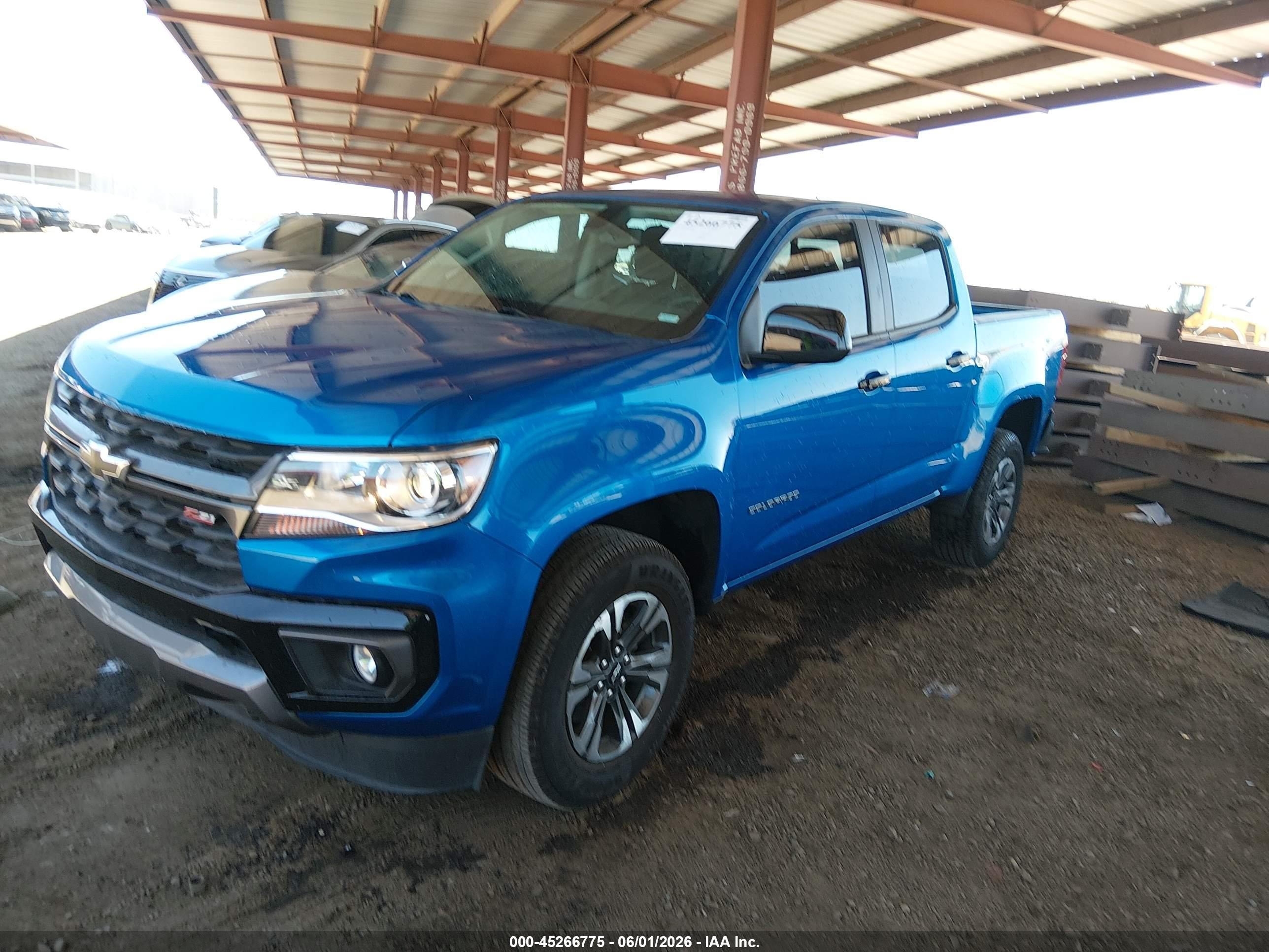 2021 Chevrolet Colorado 2wd  Short Box Z71 Синий vin: 1GCGSDENXM1260099