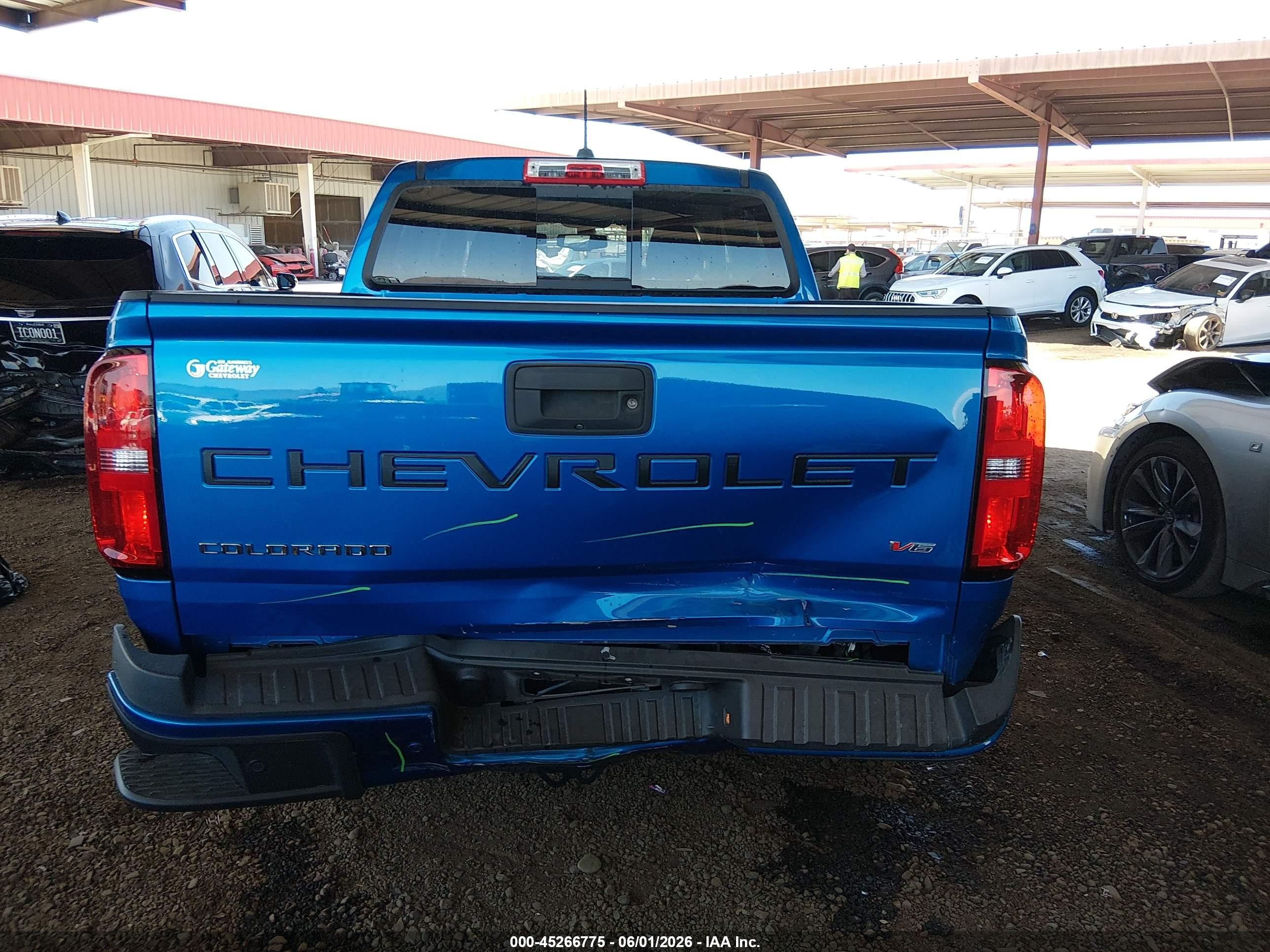 2021 Chevrolet Colorado 2wd  Short Box Z71 Синий vin: 1GCGSDENXM1260099