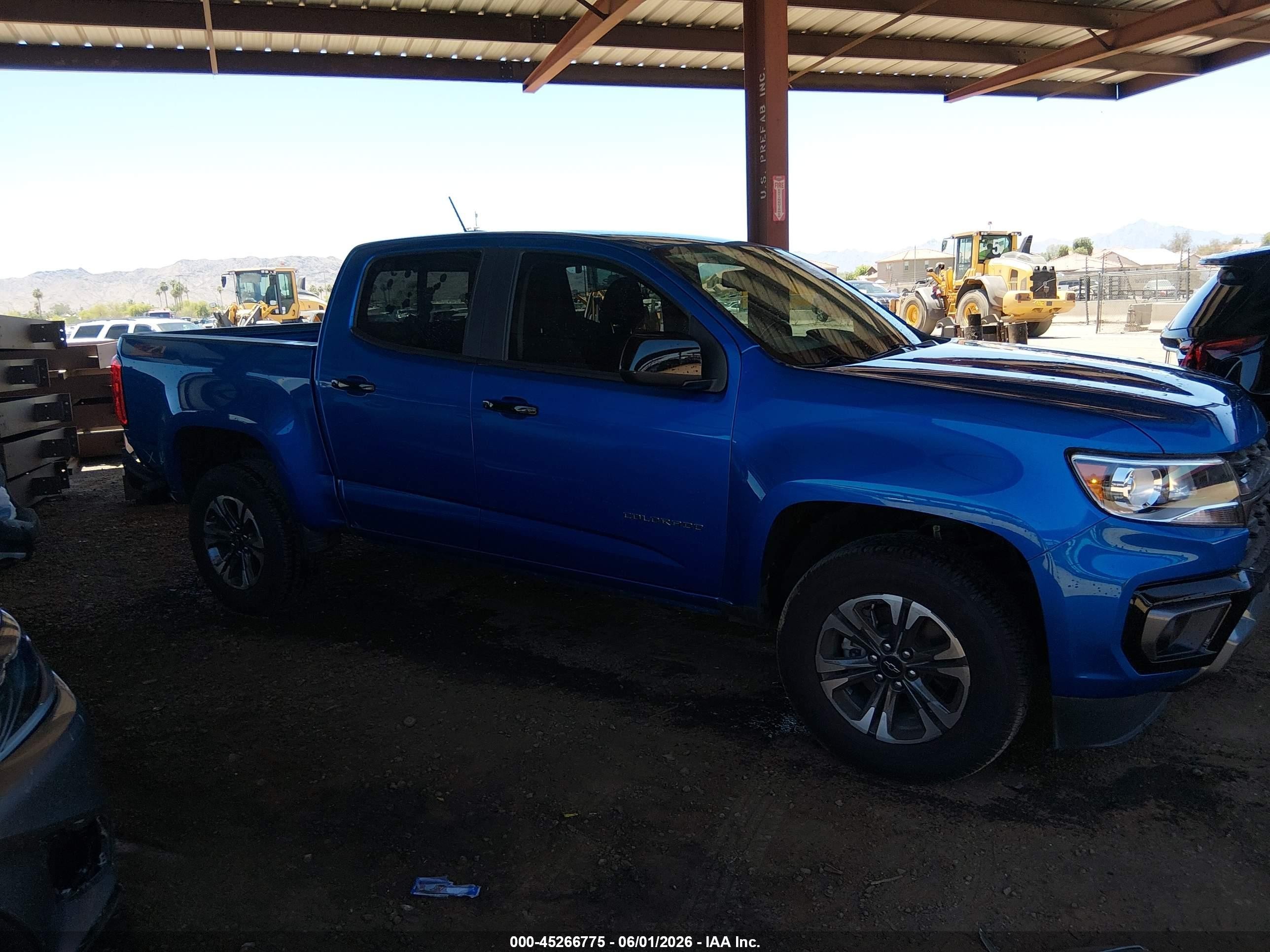 2021 Chevrolet Colorado 2wd  Short Box Z71 Синий vin: 1GCGSDENXM1260099