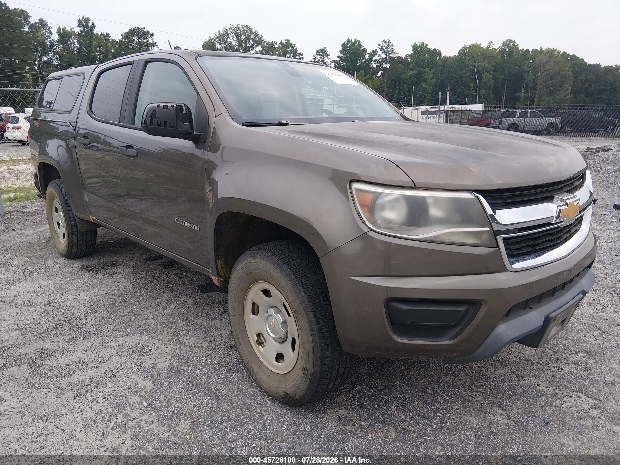 2015 Chevrolet Colorado Wt Brown vin: 1GCGTAE34F1226964