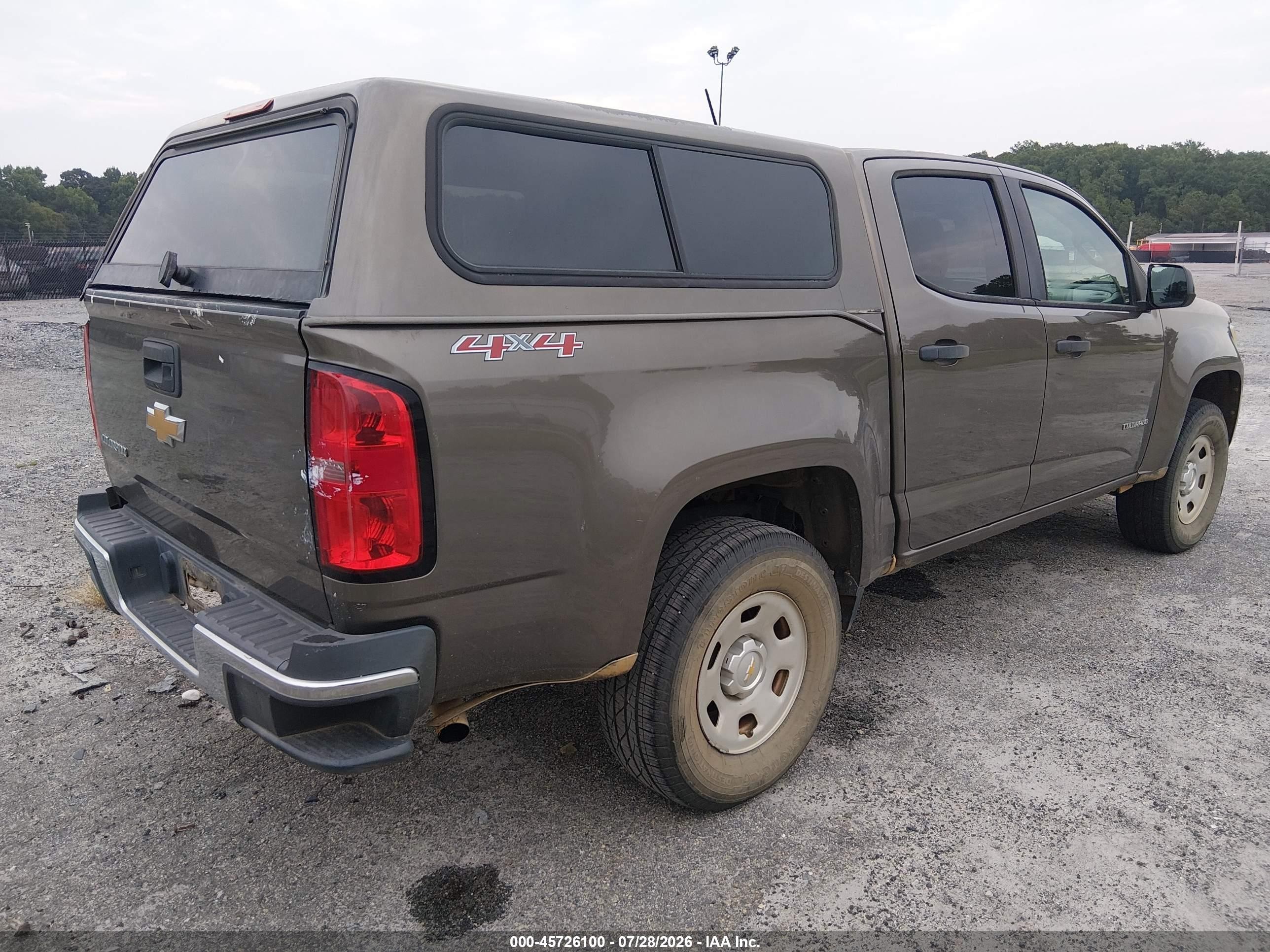2015 Chevrolet Colorado Wt Brown vin: 1GCGTAE34F1226964