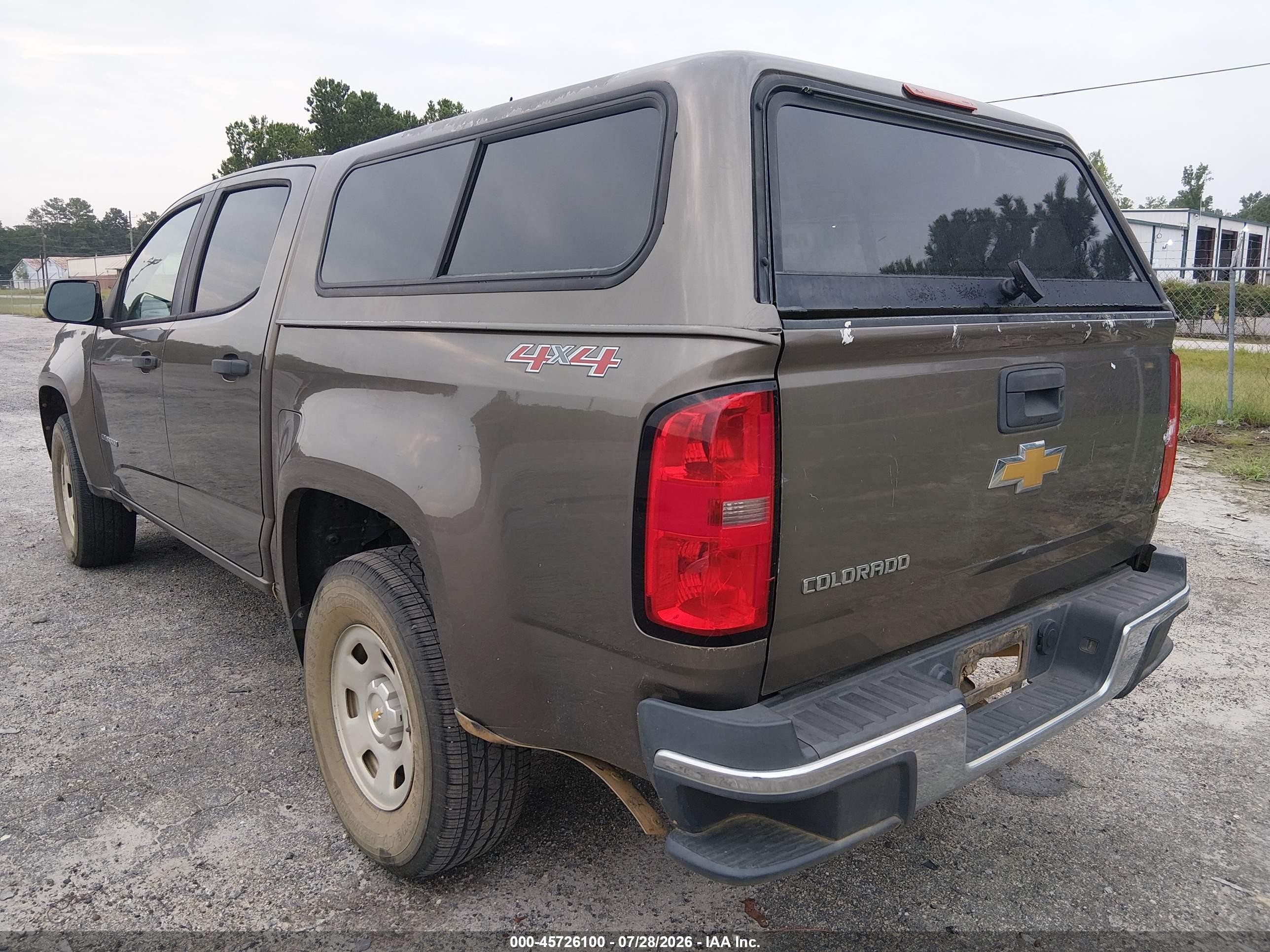 2015 Chevrolet Colorado Wt Brown vin: 1GCGTAE34F1226964