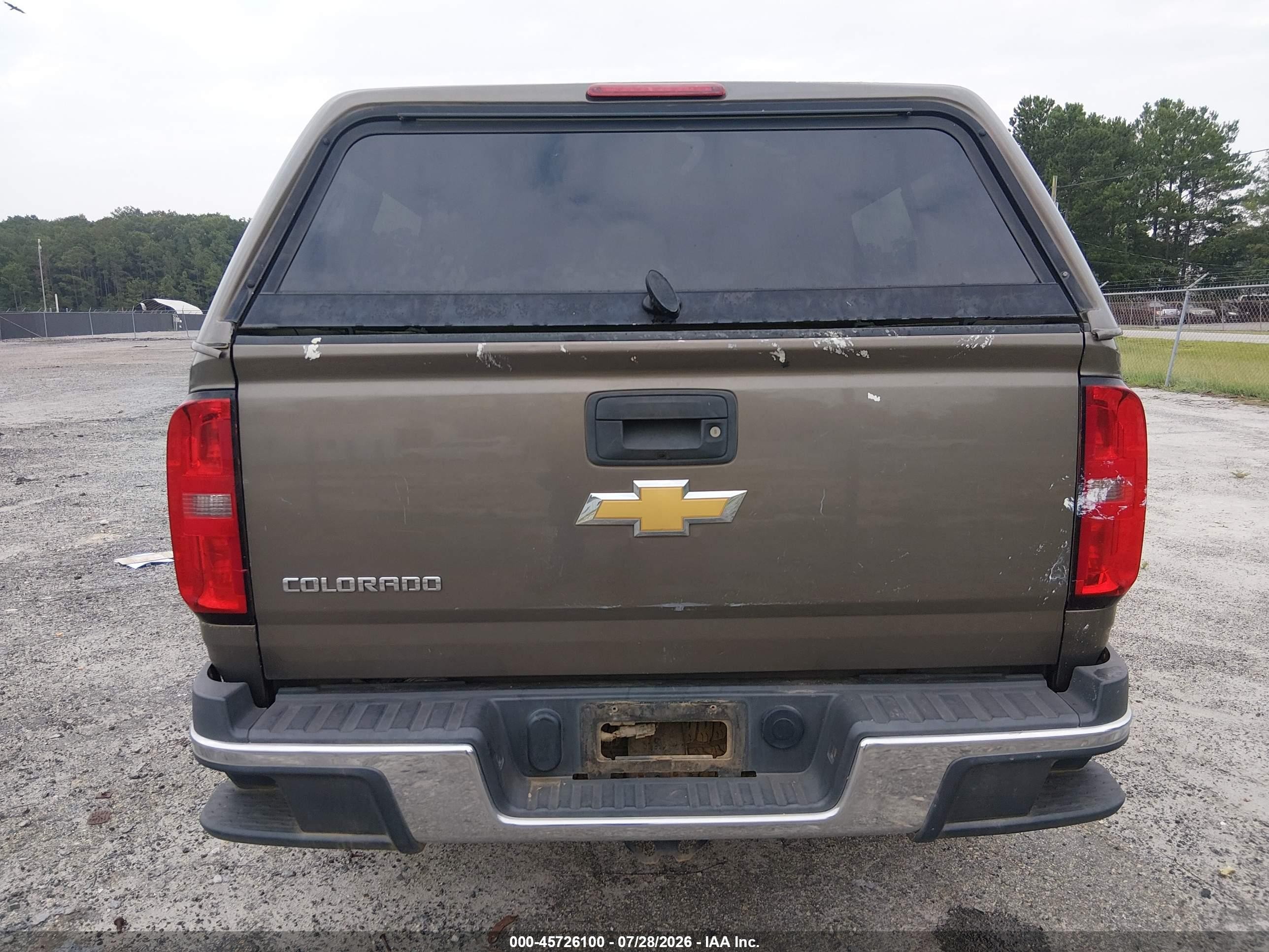 2015 Chevrolet Colorado Wt Brown vin: 1GCGTAE34F1226964